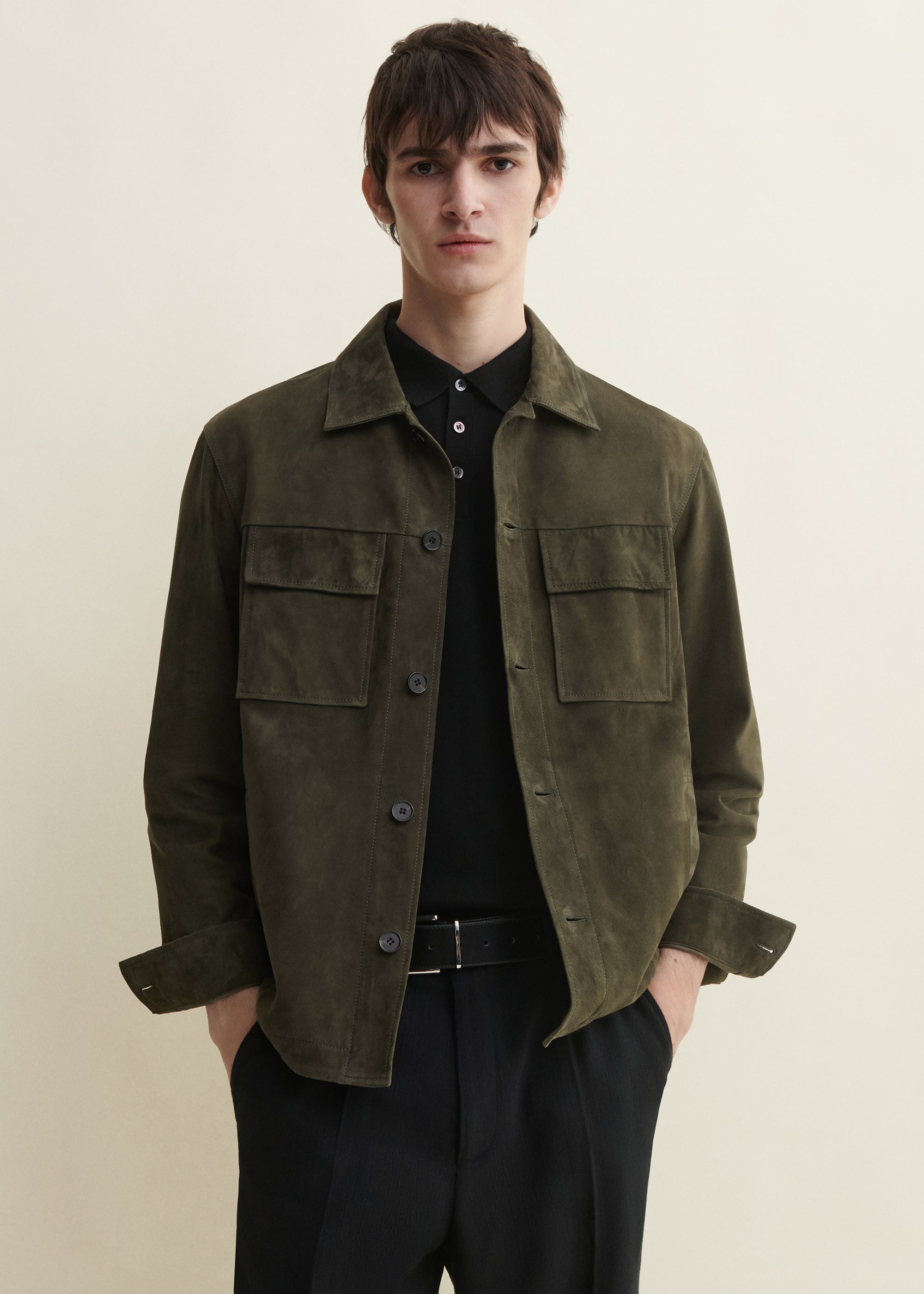 MEX | Suede Shirt | Dark Green