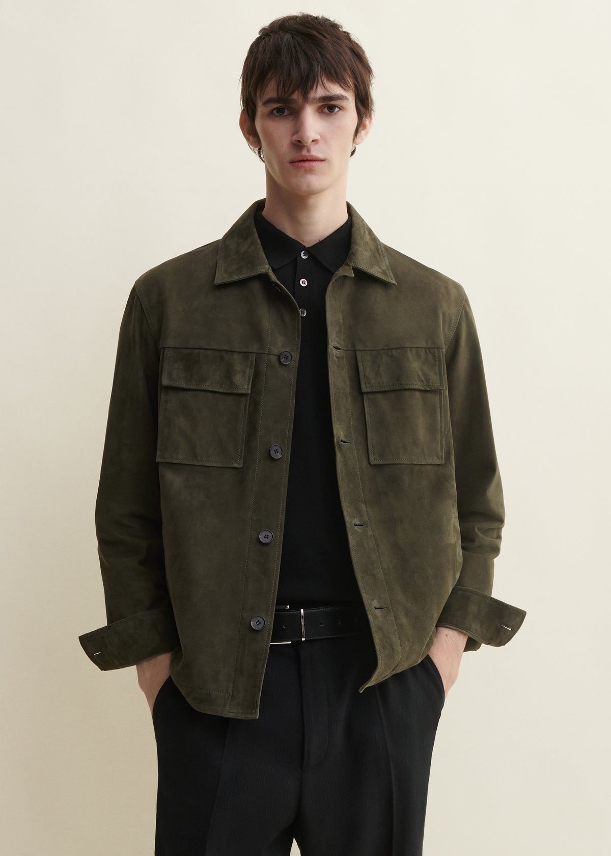 Mex | Suede Shirt | Dark Green