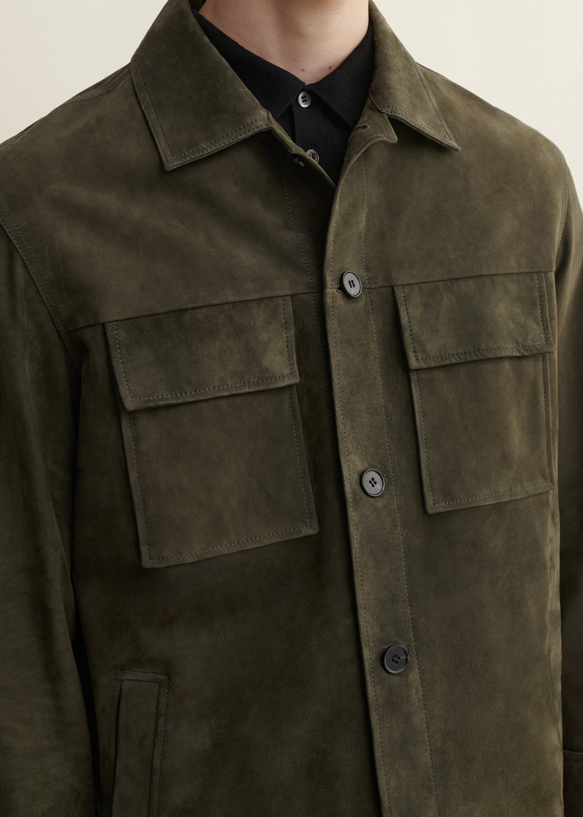 MEX | Suede Shirt | Dark Green