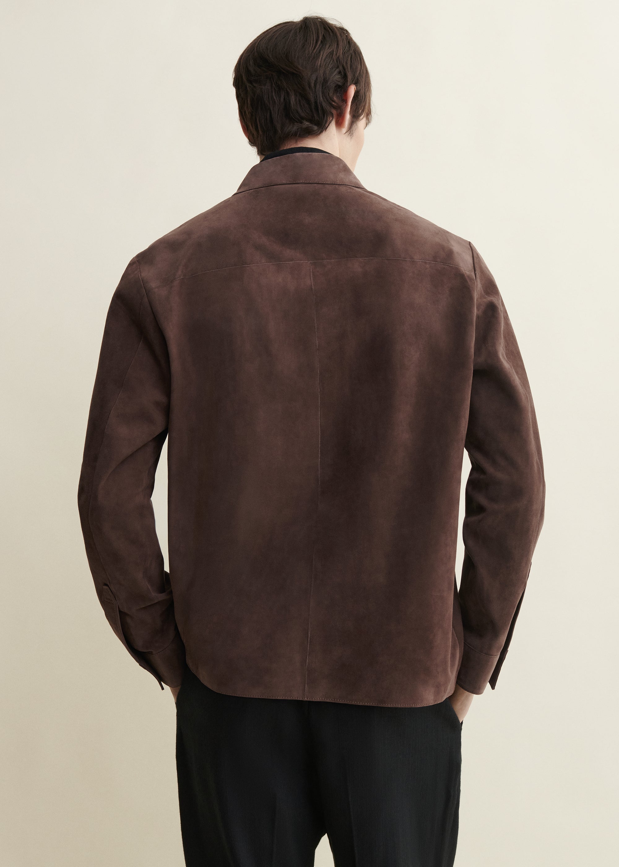 DINO | Suede Shirt | MUD BROWN