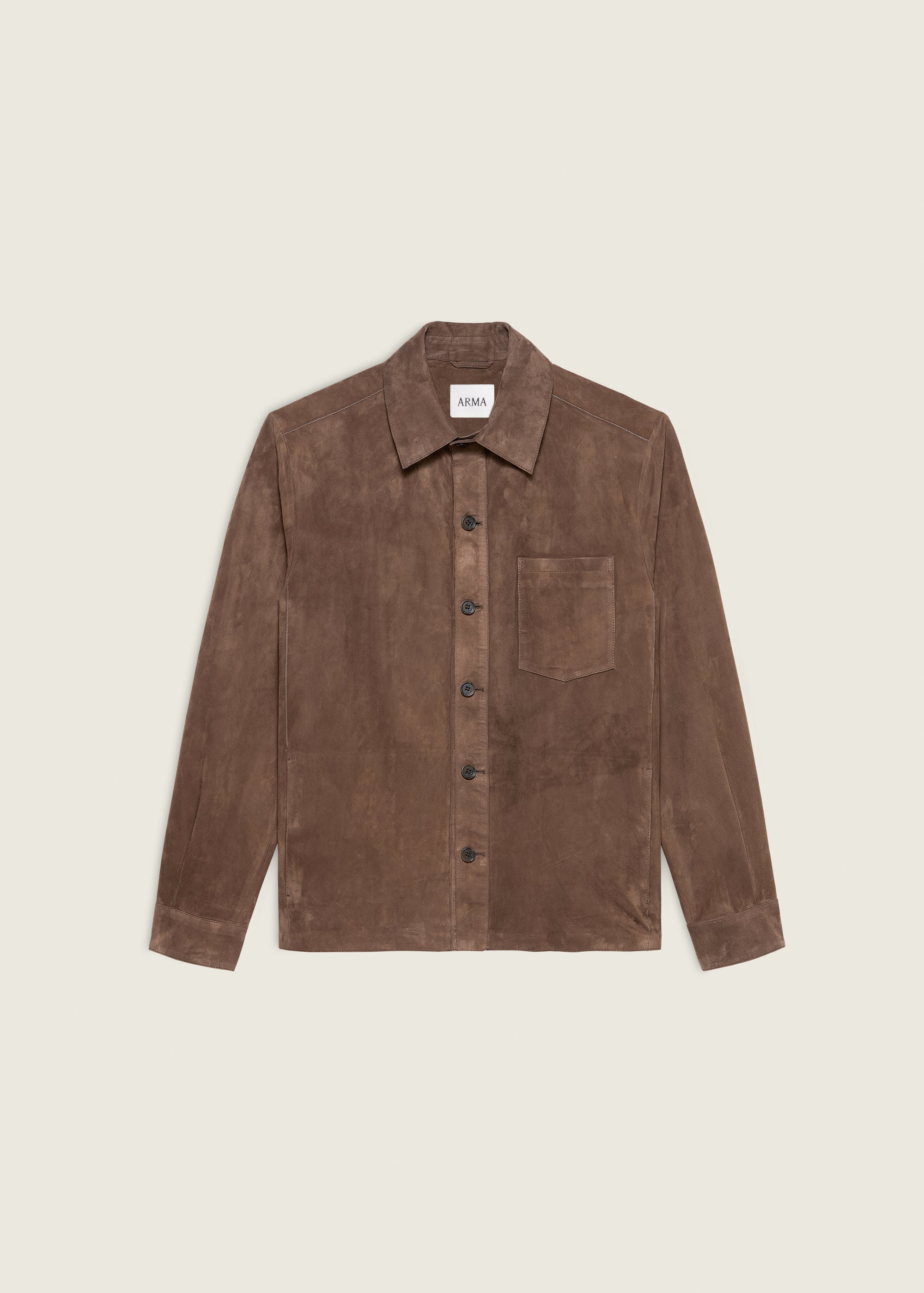 DINO | Suede Shirt | MUD BROWN