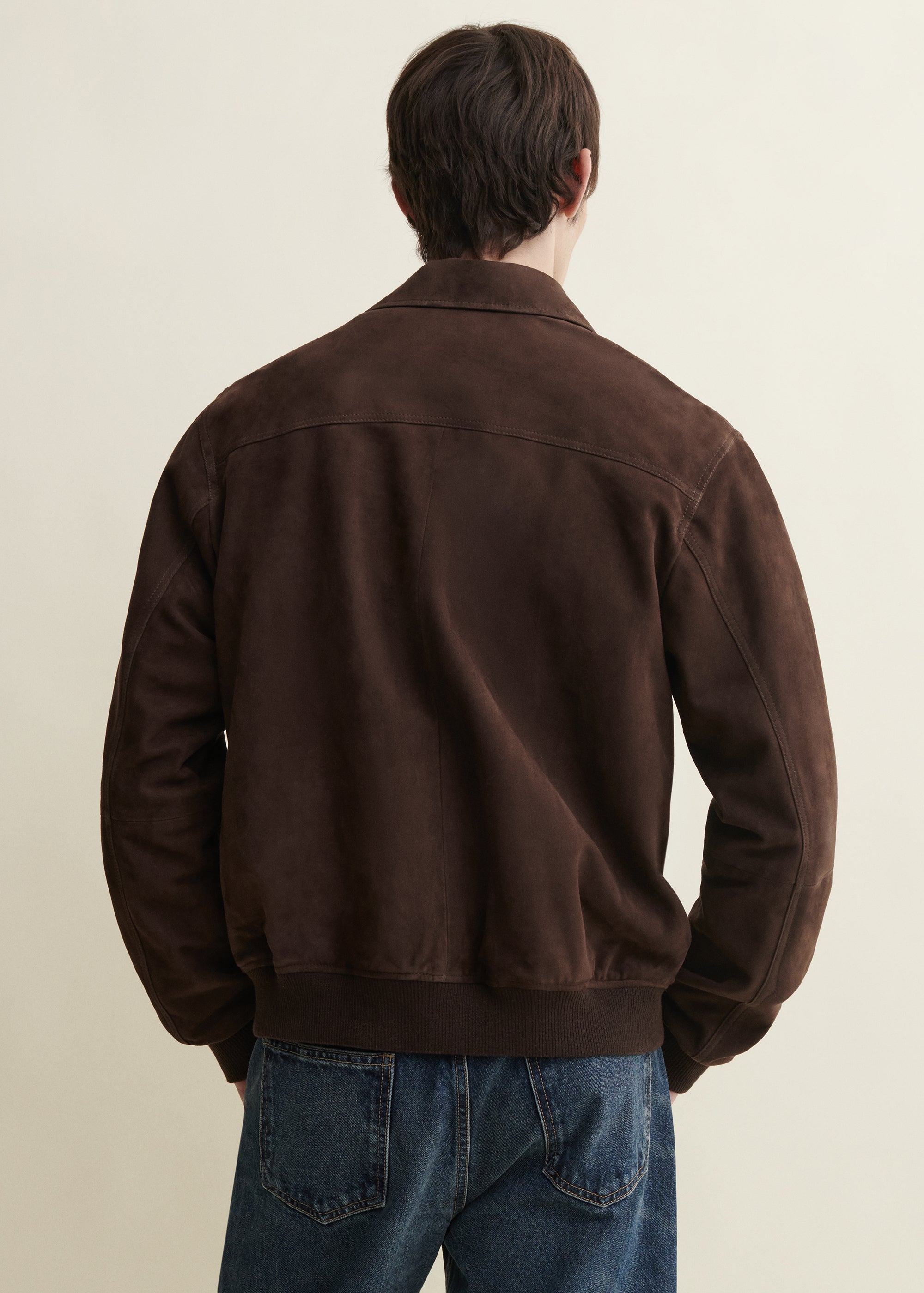 TOMME | Suede Jacket | Mud Brown