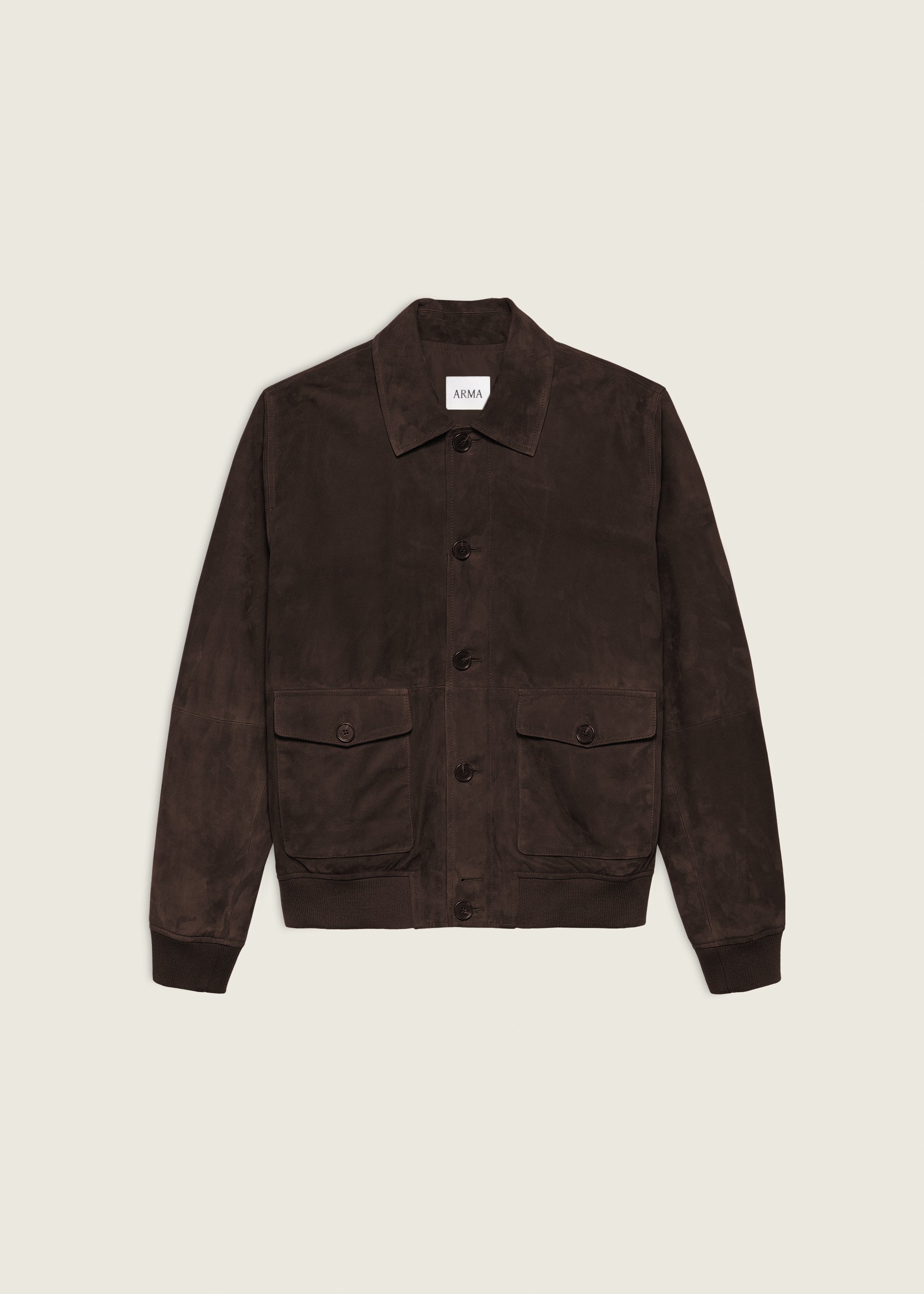 TOMME | Suede Jacket | Mud Brown