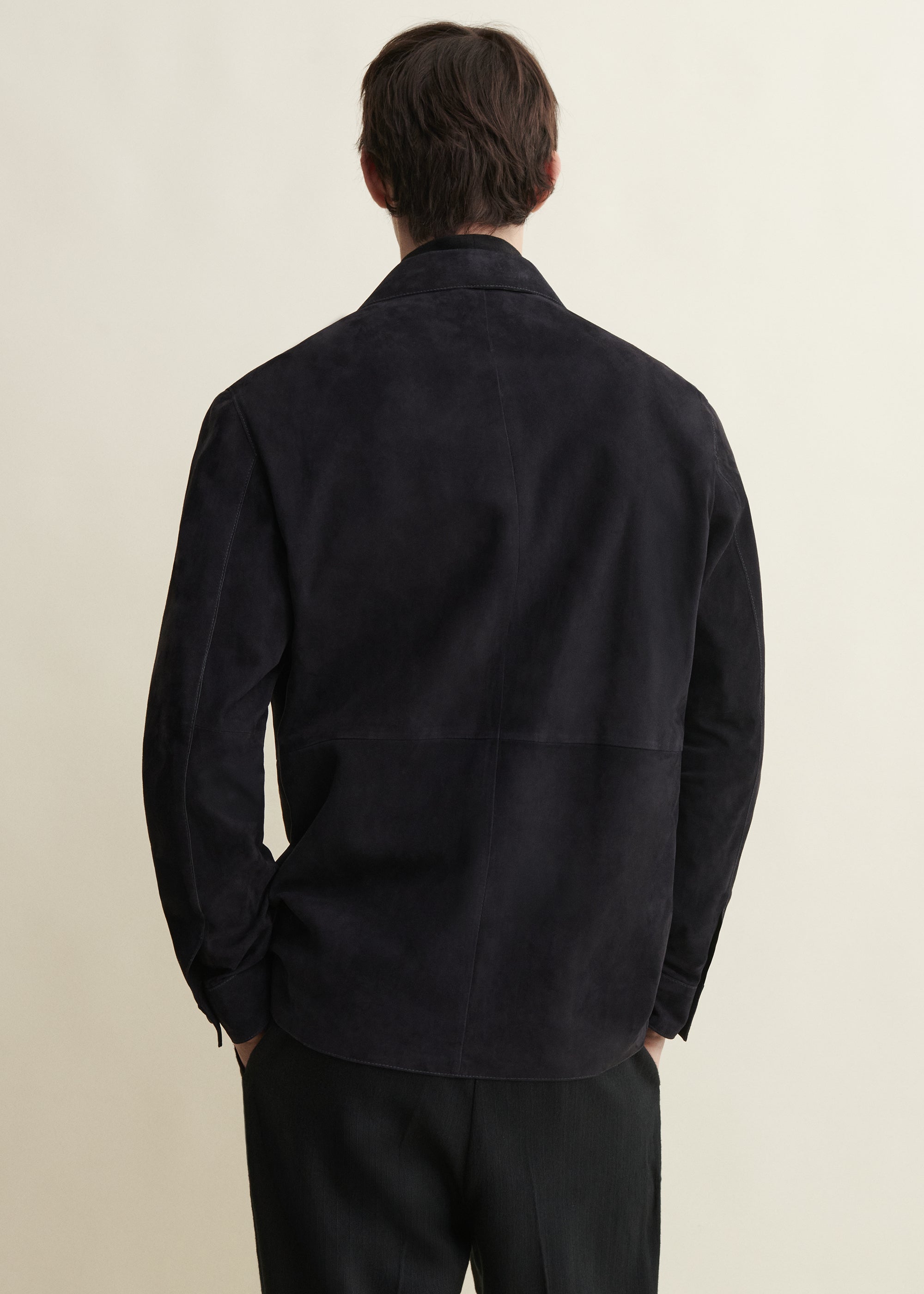 NICO | Suede Shirt | Dark Navy