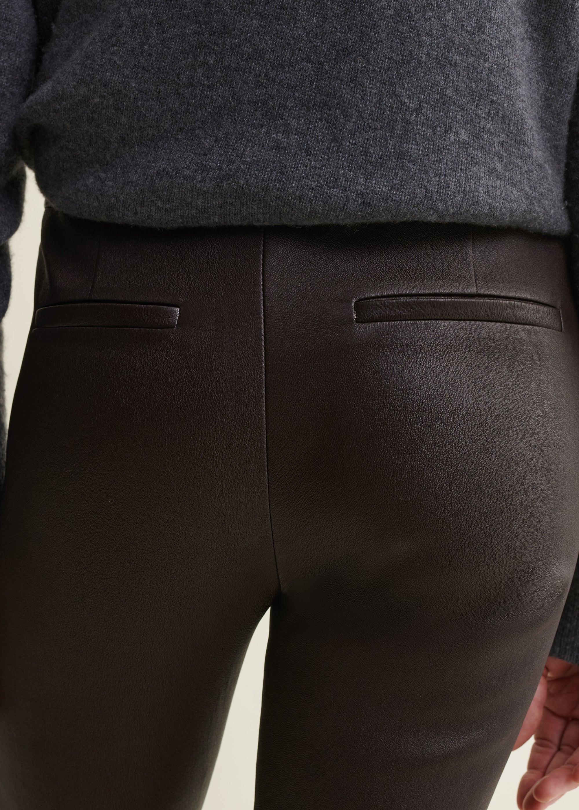 LUCIA | Stretch Lederhose | Coffee Bean