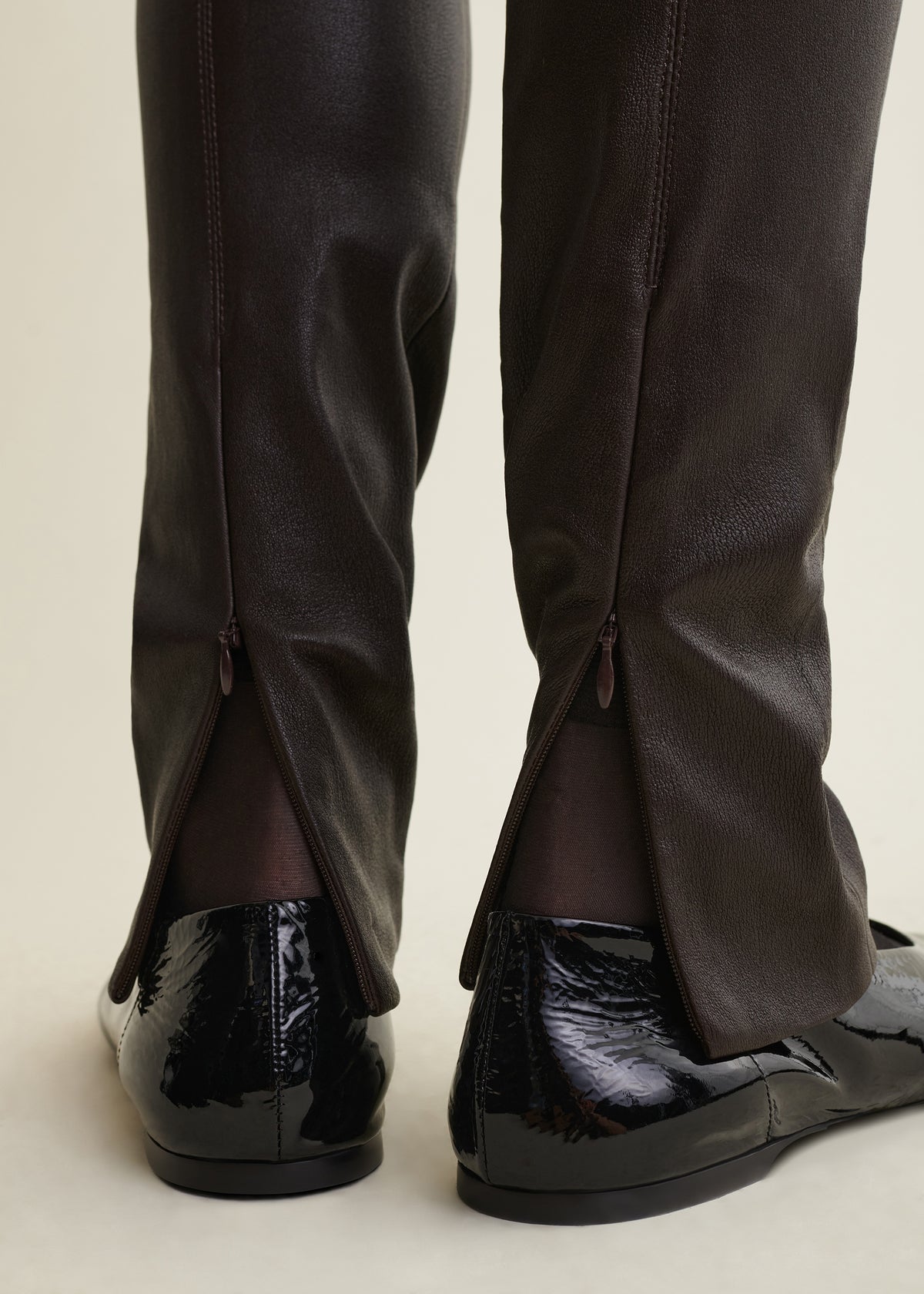MARLON | Leather Legging | Coffee Bean