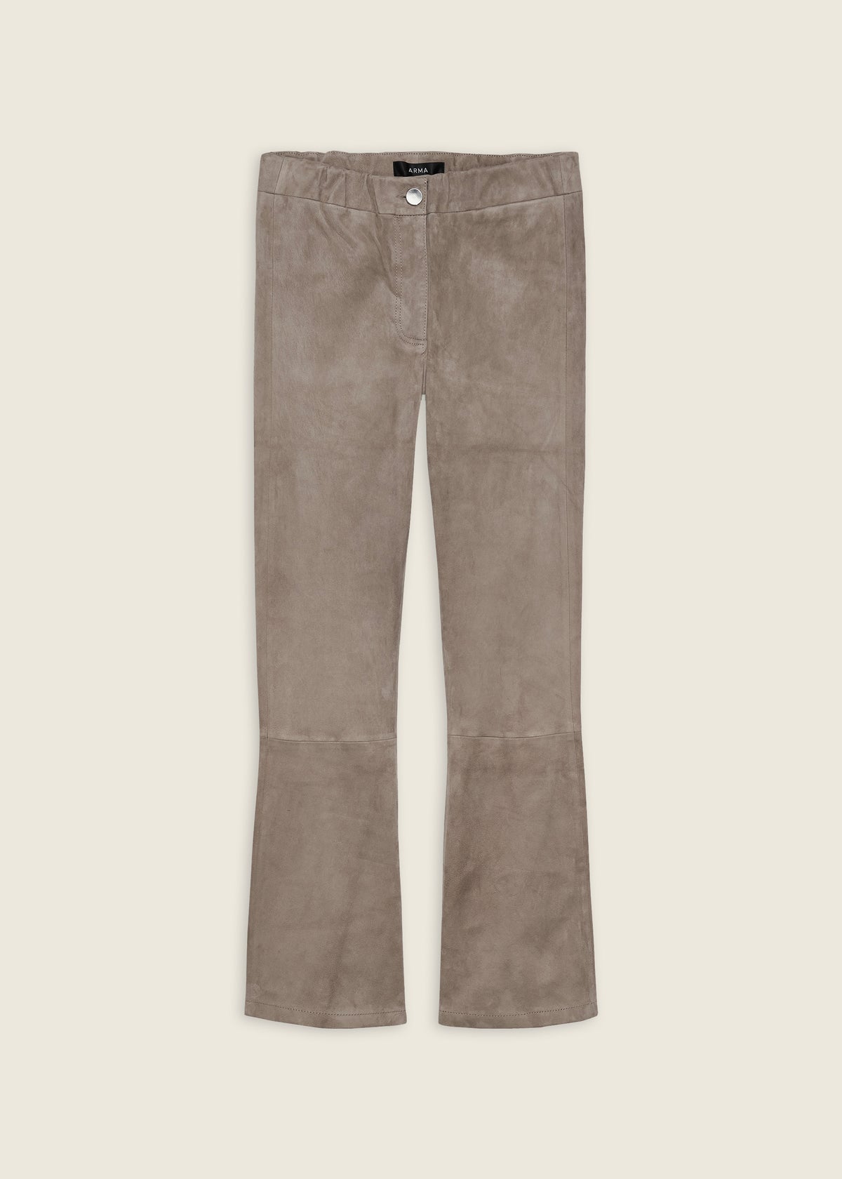 Lively | Suede Kick-flare Legging | Grey-Taupe