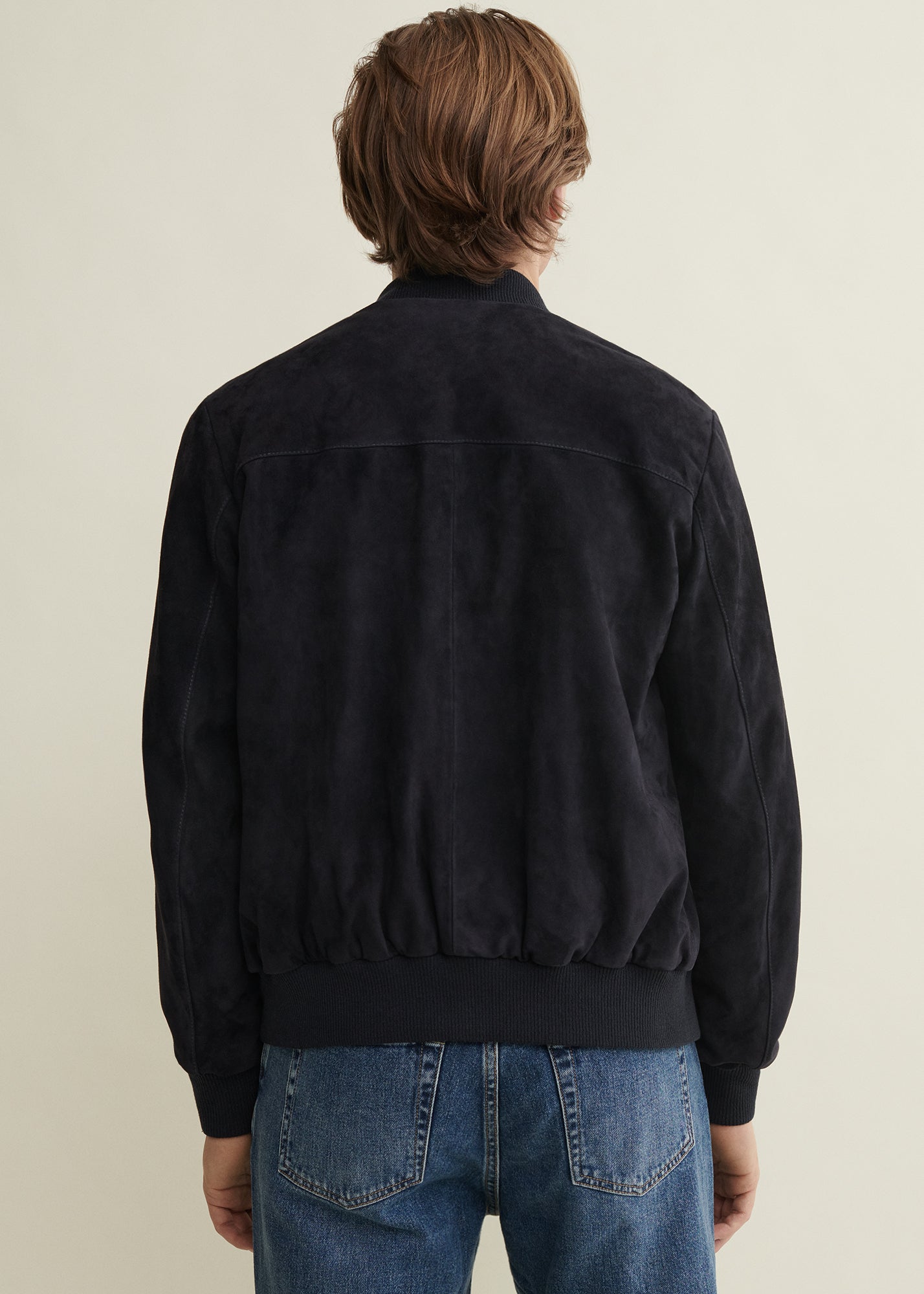 DIDIER | Suede Bomber Jacket | Night