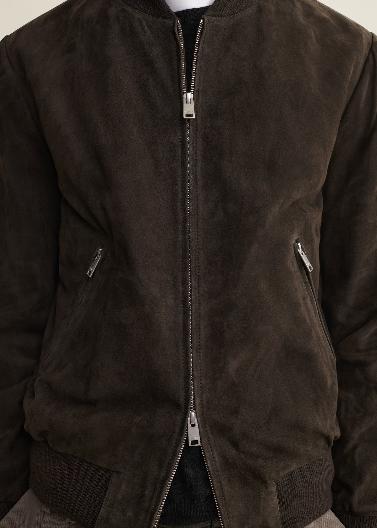 DIDIER | Suede Bomber Jacket | Iron