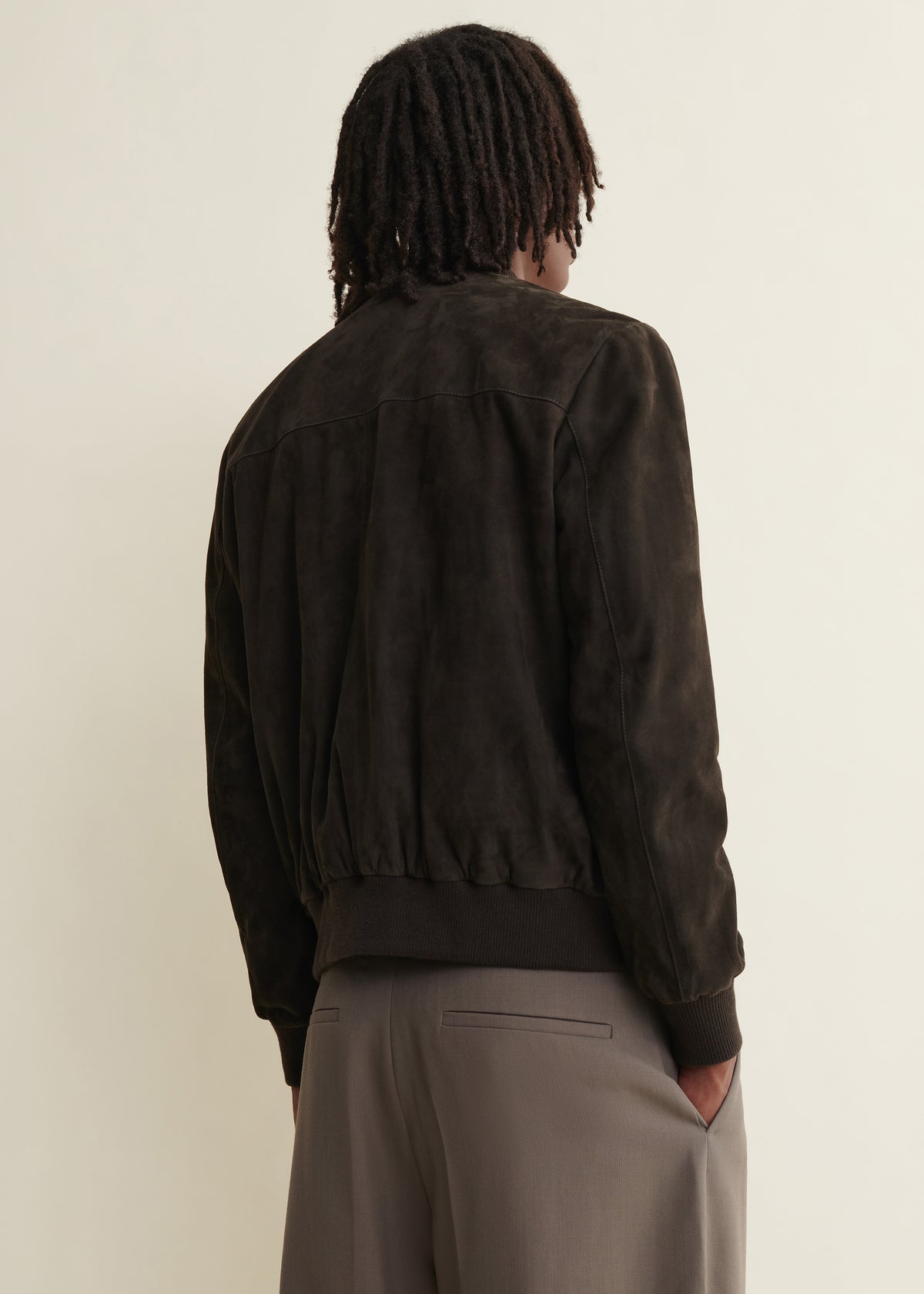 DIDIER | Suede Bomber Jacket | Iron
