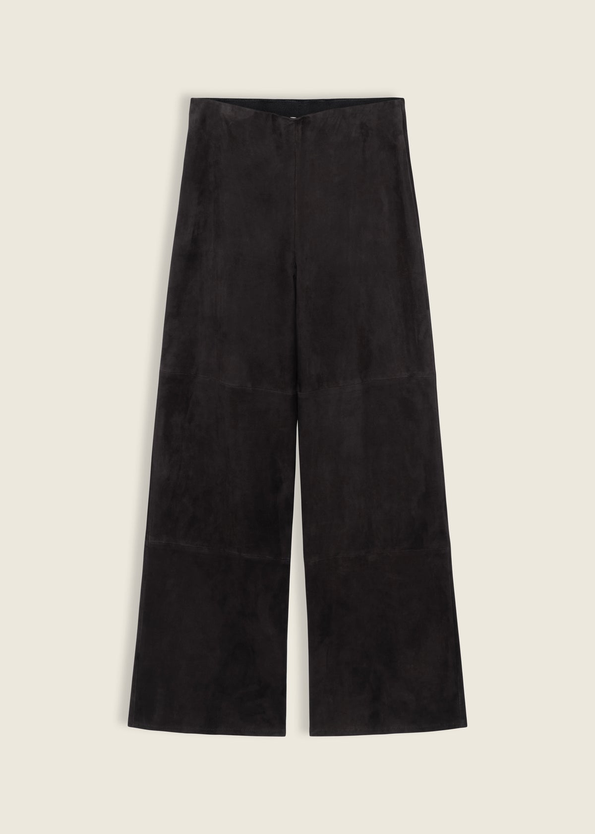 Karina | Suede Straight Trousers | Iron
