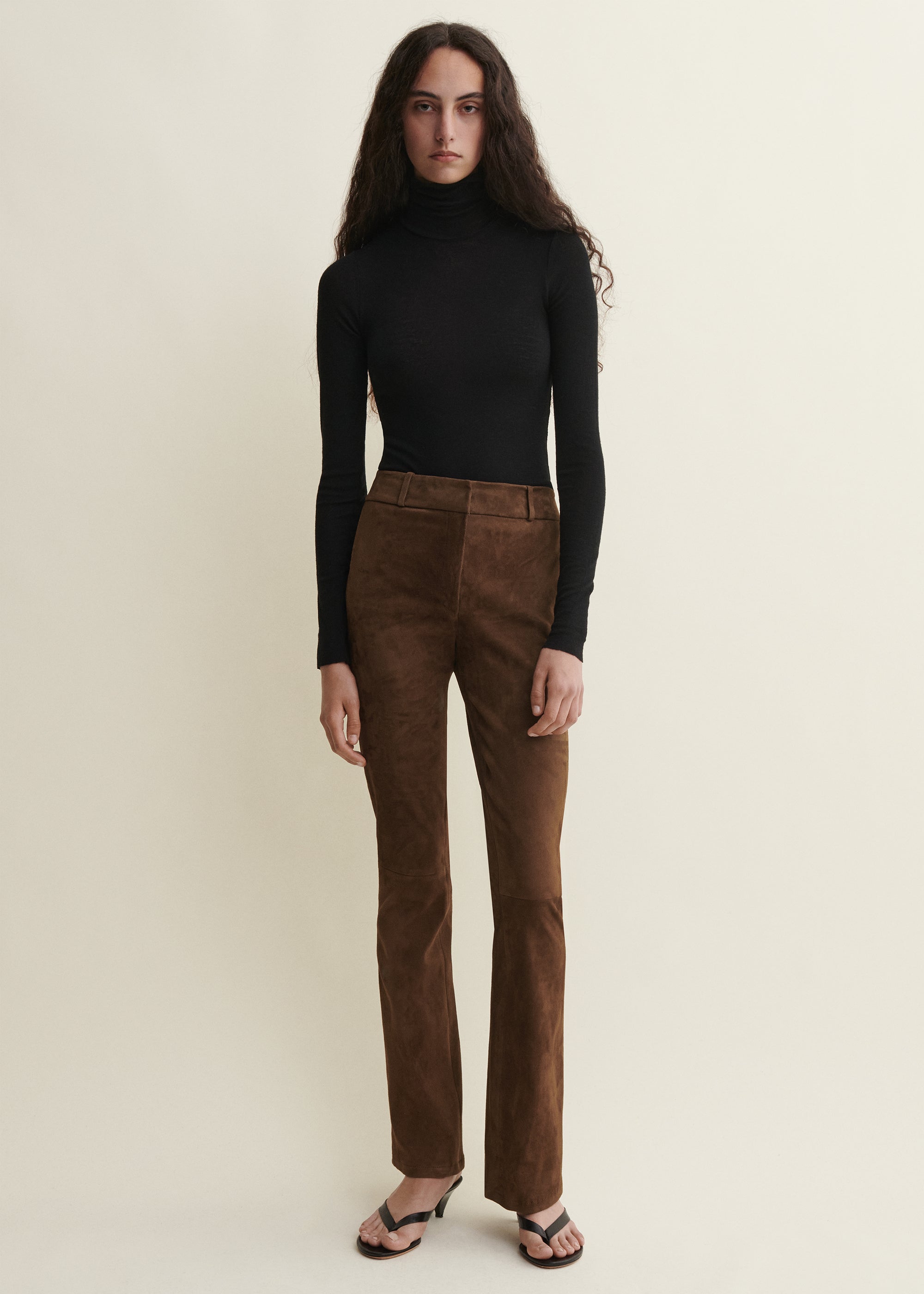 LUCIA | Stretch Wilderlederhose | Saddle