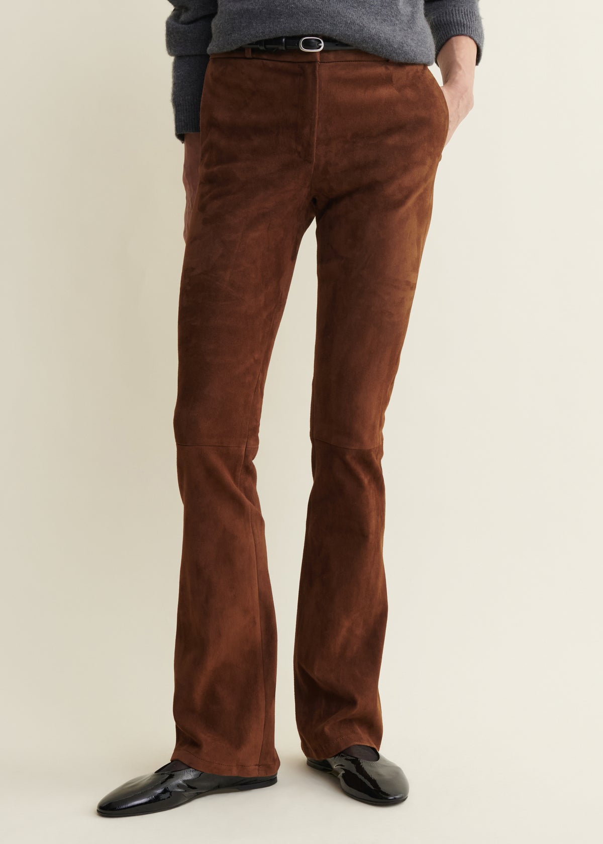 Lucia | Stretch Wilderlederhose | Saddle