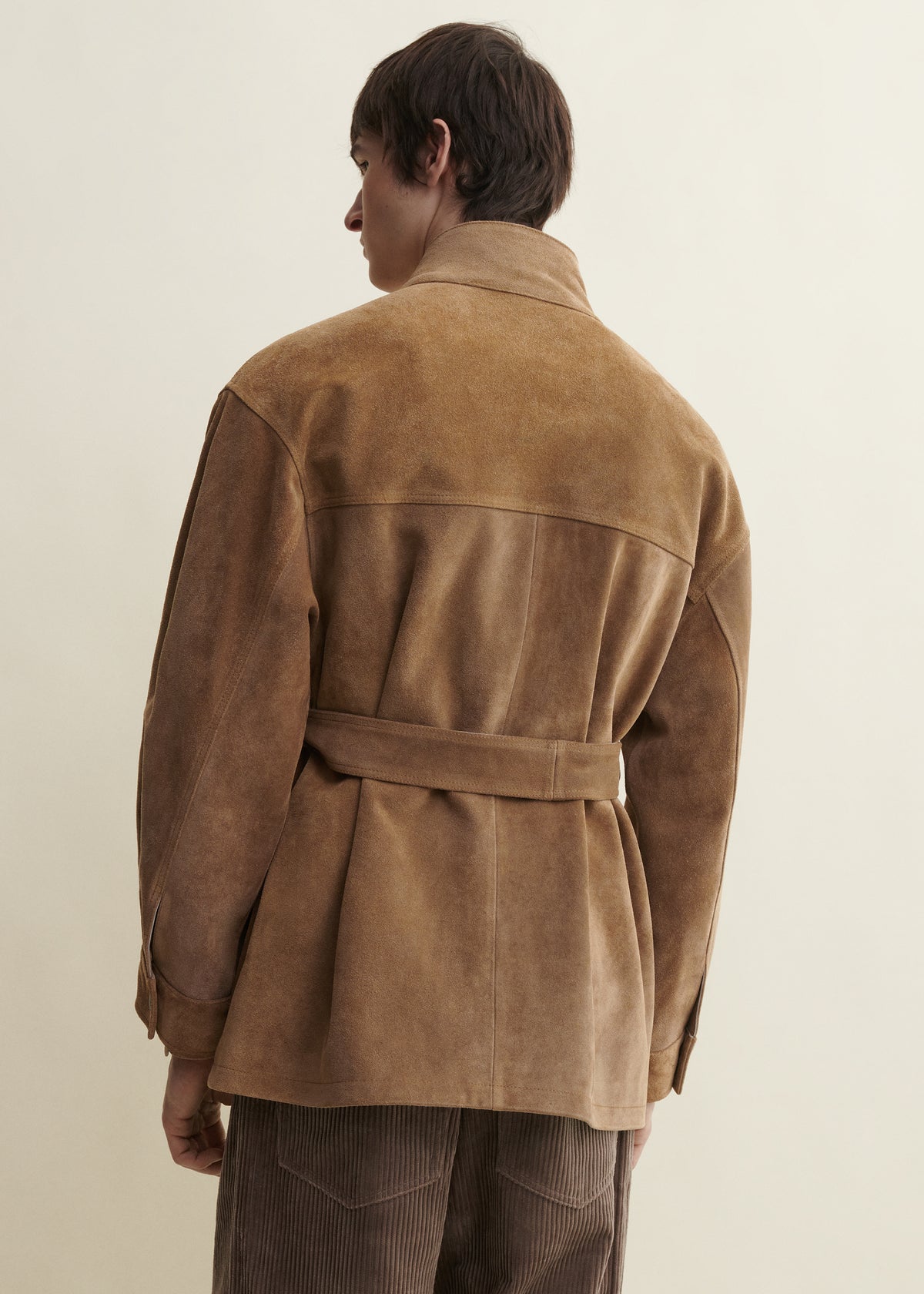 DORAN | Suede jacket | Olive