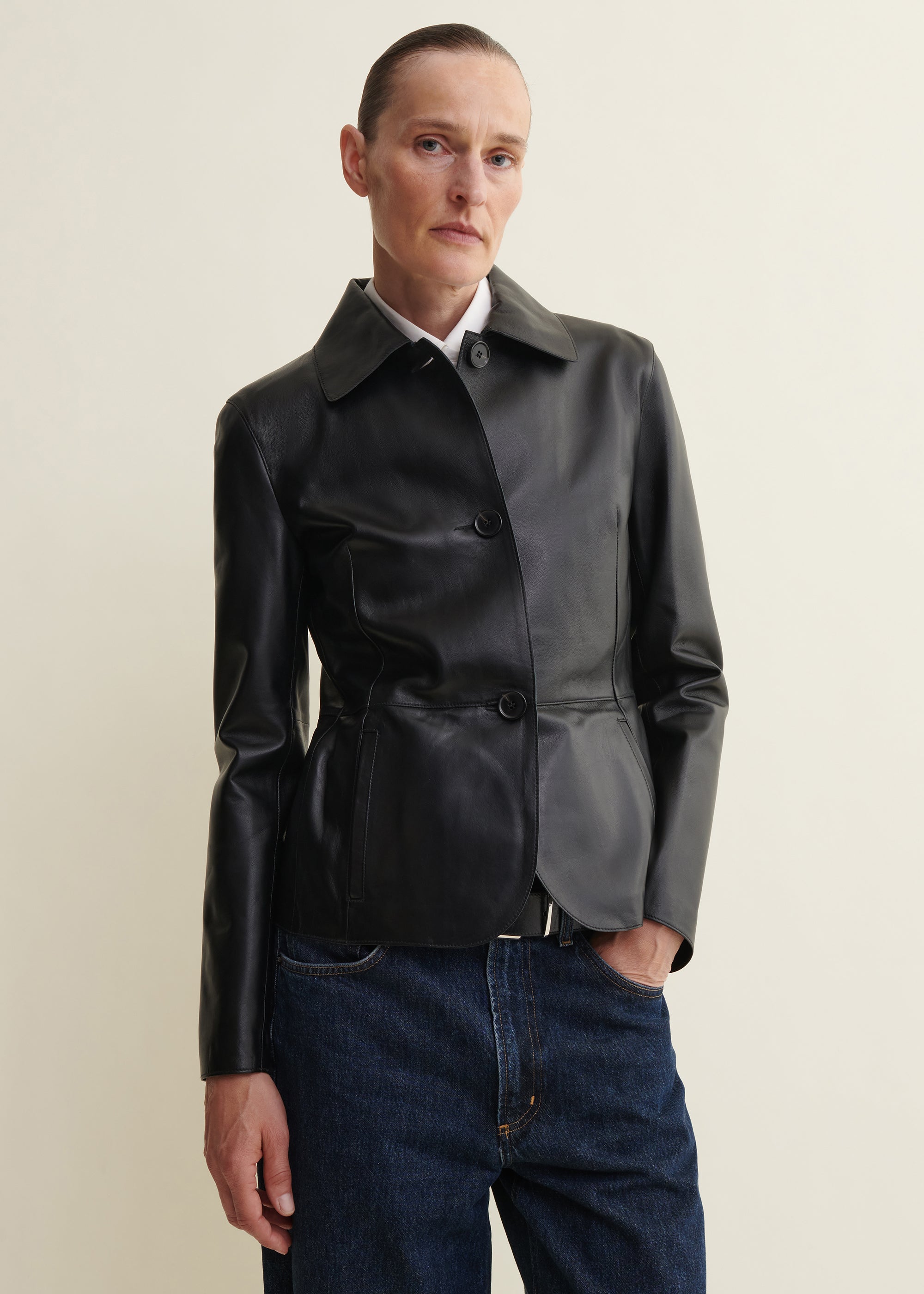 CARMEN | Leather Jacket | Black