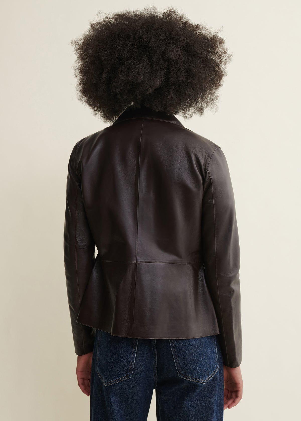 CARMEN | Leather Jacket | Coffee Bean