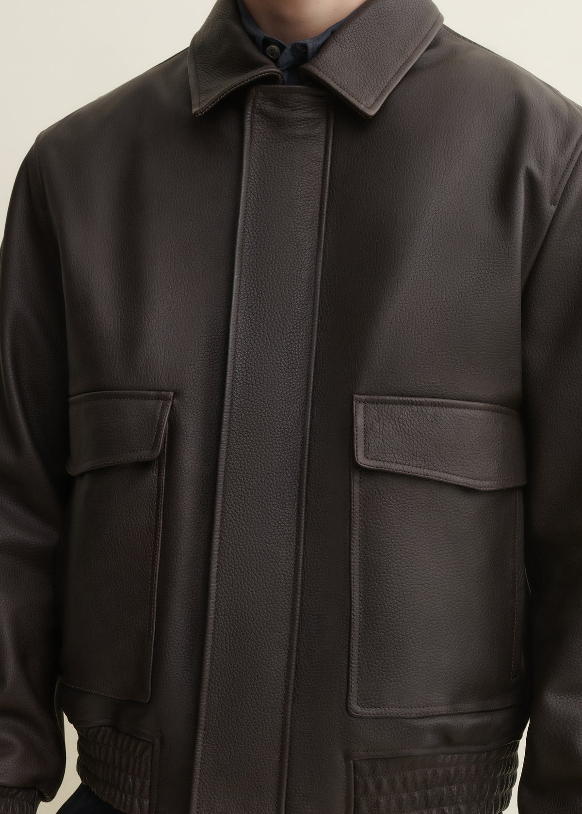 Bari | Vintage Leather Jacket | Mud Brown