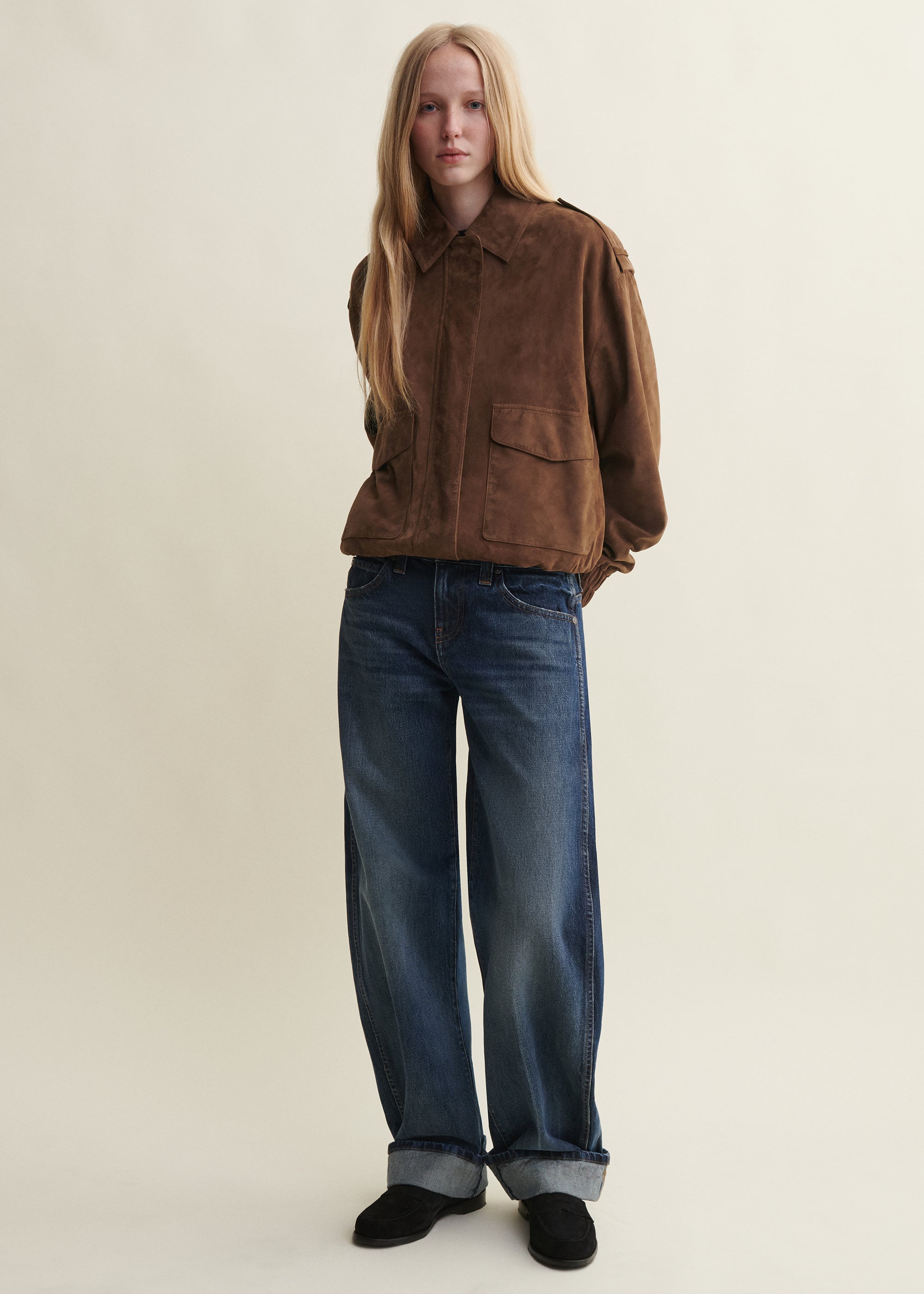 HALTI | Wildleder Bomberjacke | SADDLE