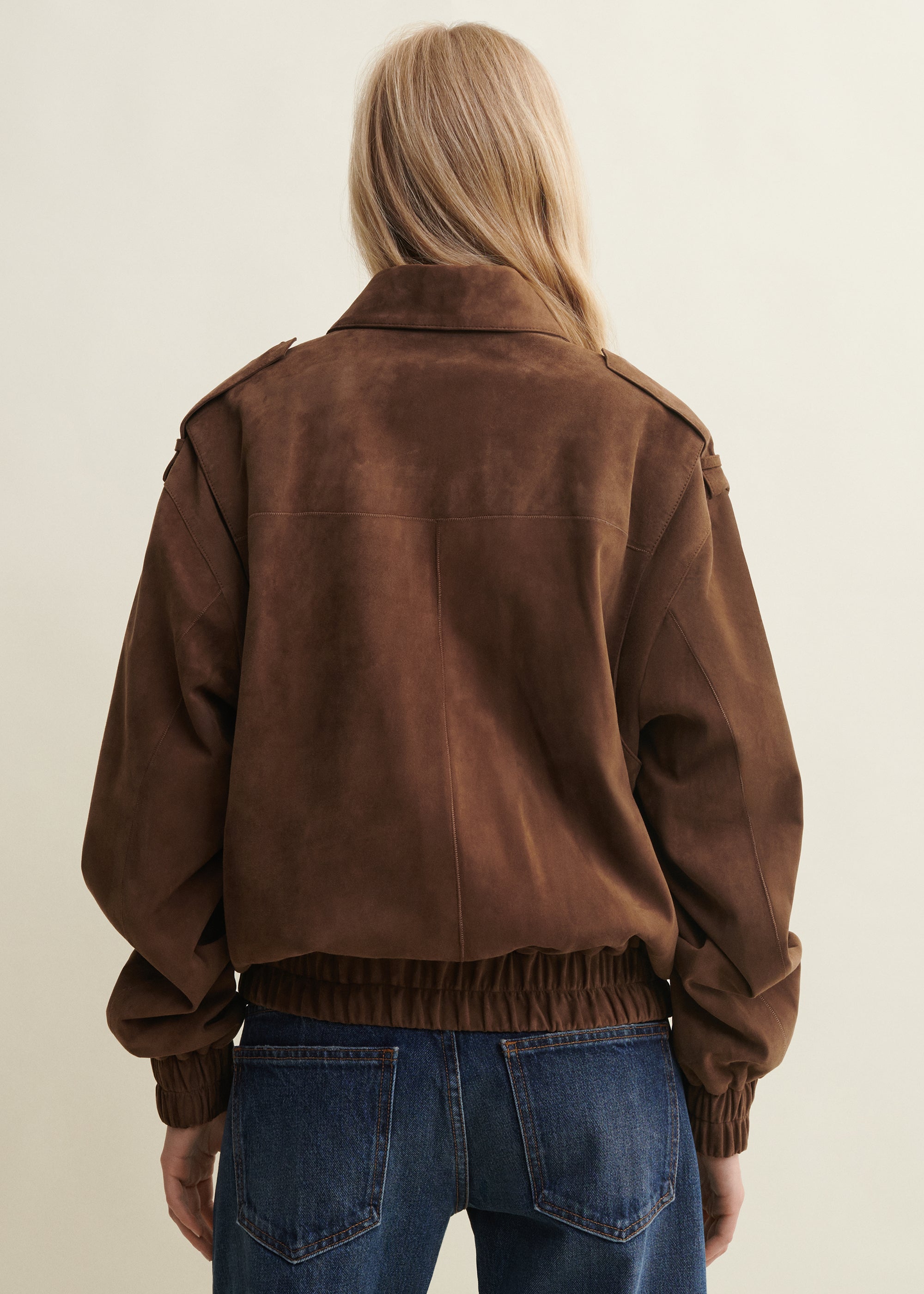 HALTI | Wildleder Bomberjacke | SADDLE