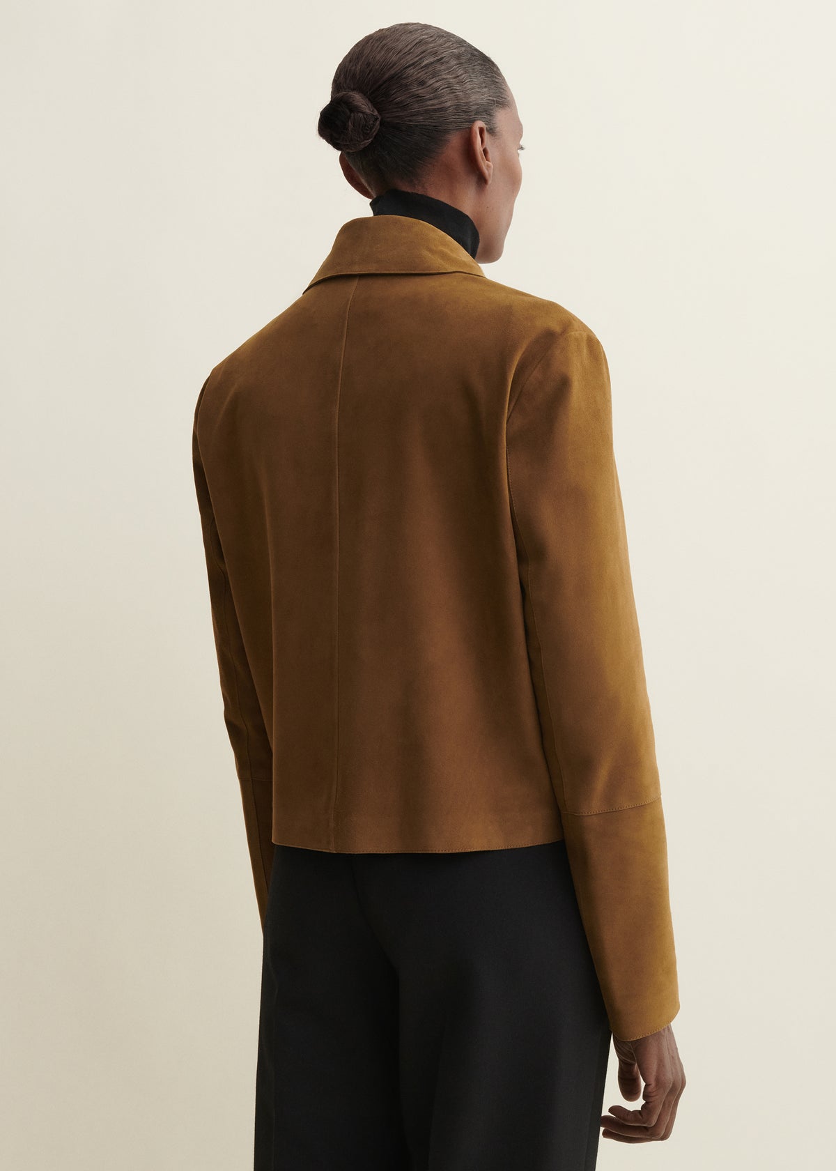 EMY | Suede Classic Jacket | Dark Olive