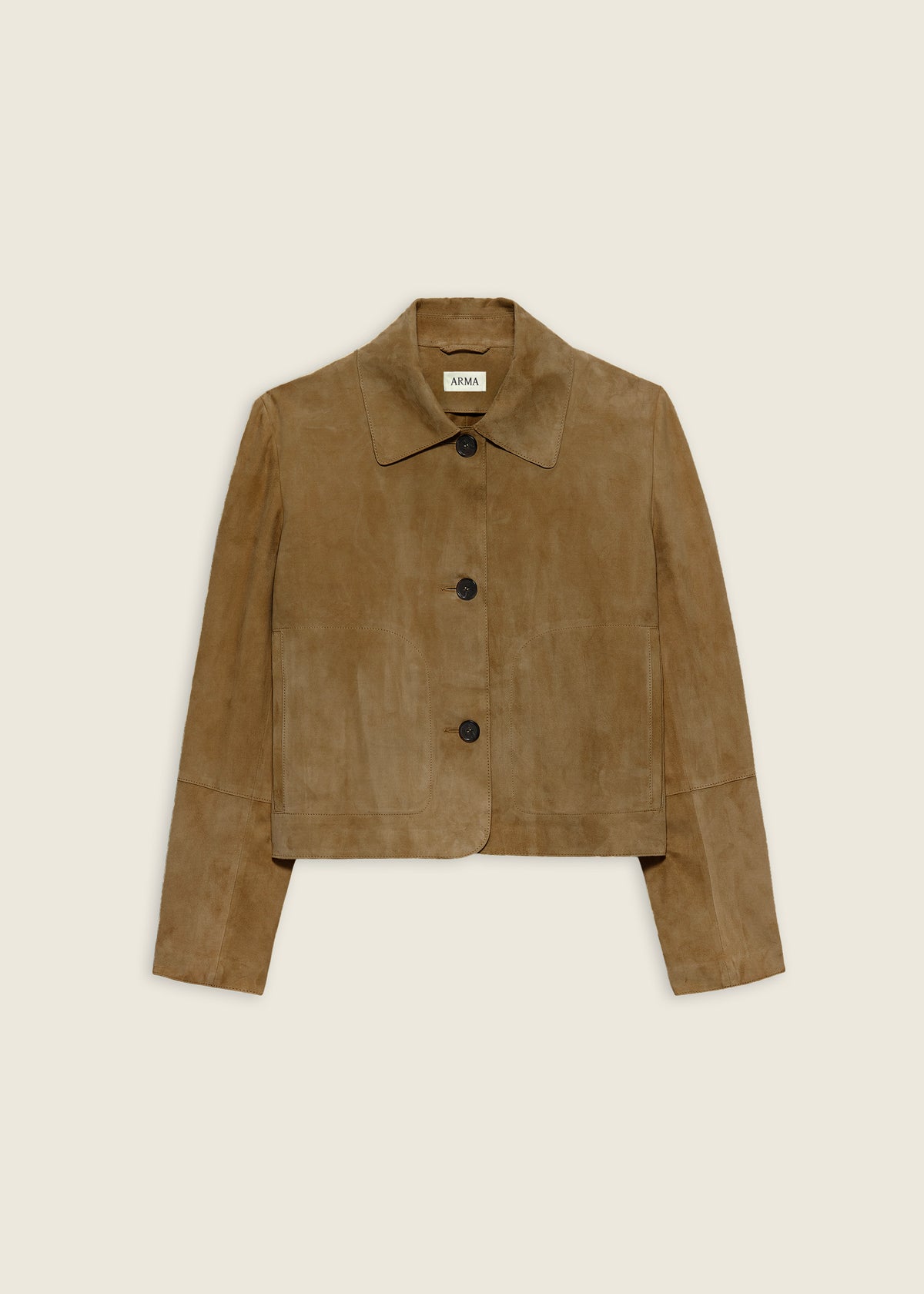 EMY | Suede Classic Jacket | Dark Olive