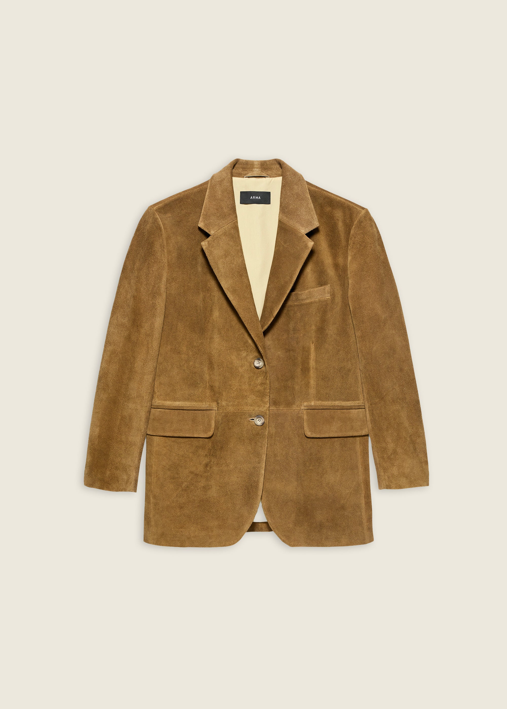 BENNY | Gritty Suede Blazer | Olive