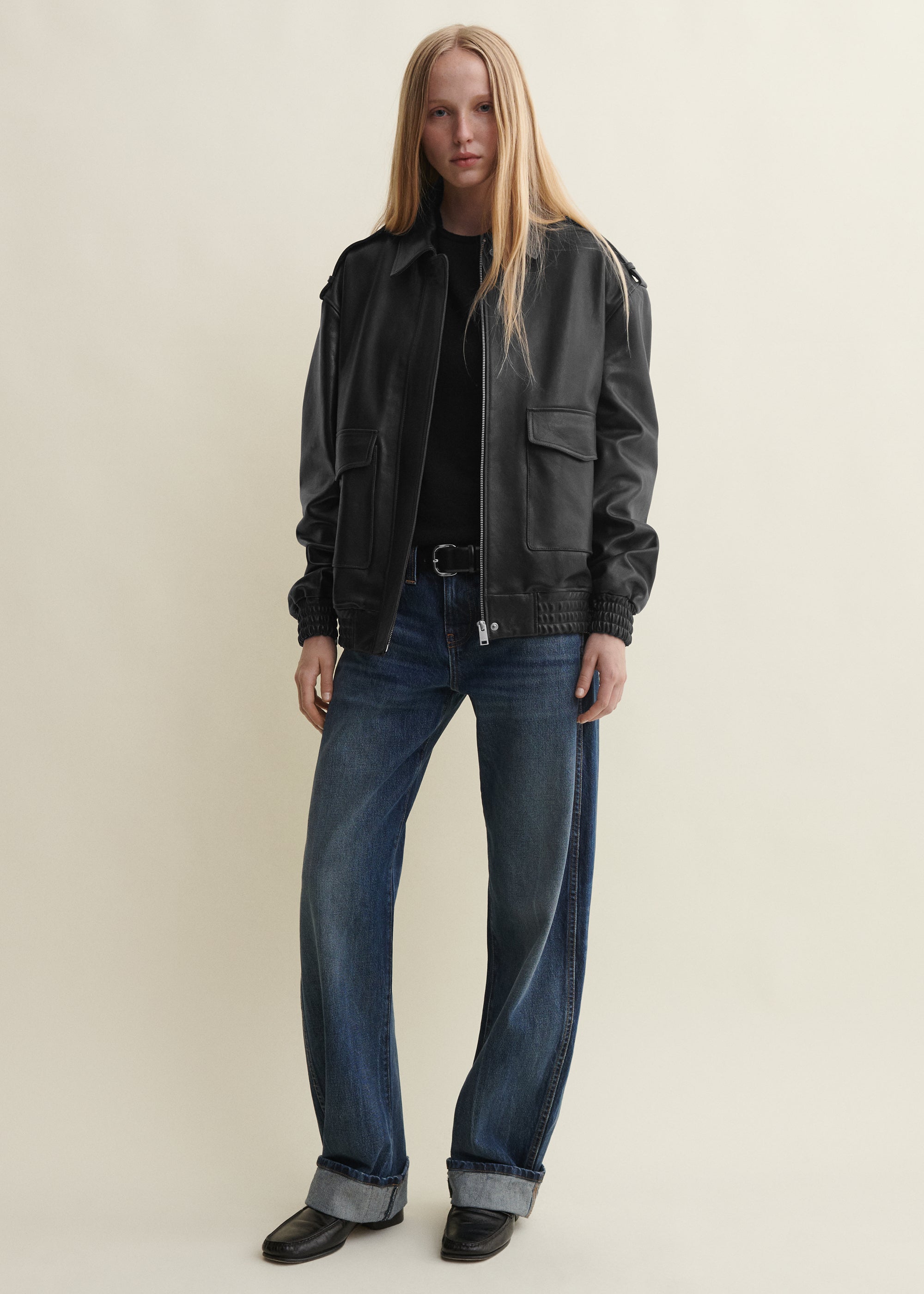 ASTRA | Lederjacke | Black