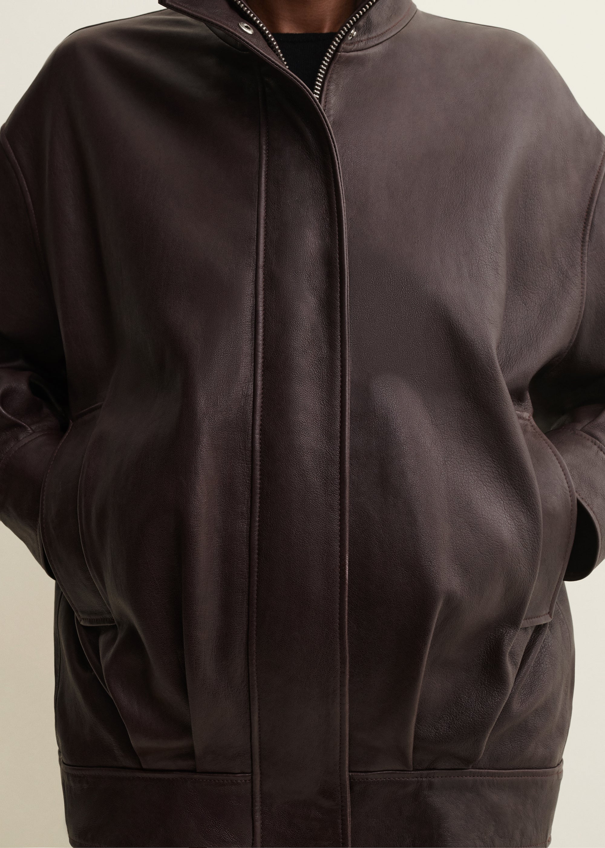PAULA | Lederjacke | COFFEE BEAN