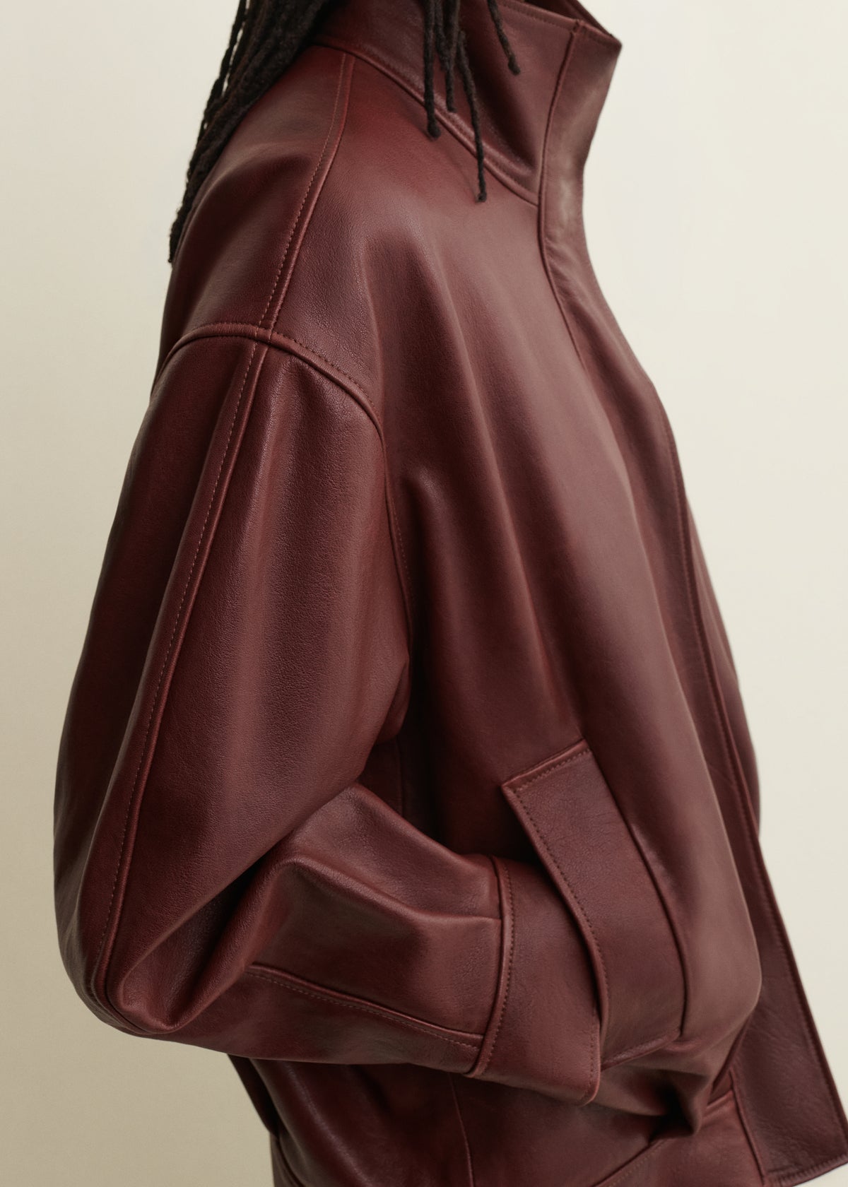 Paula | Lederjacke | Mahogany