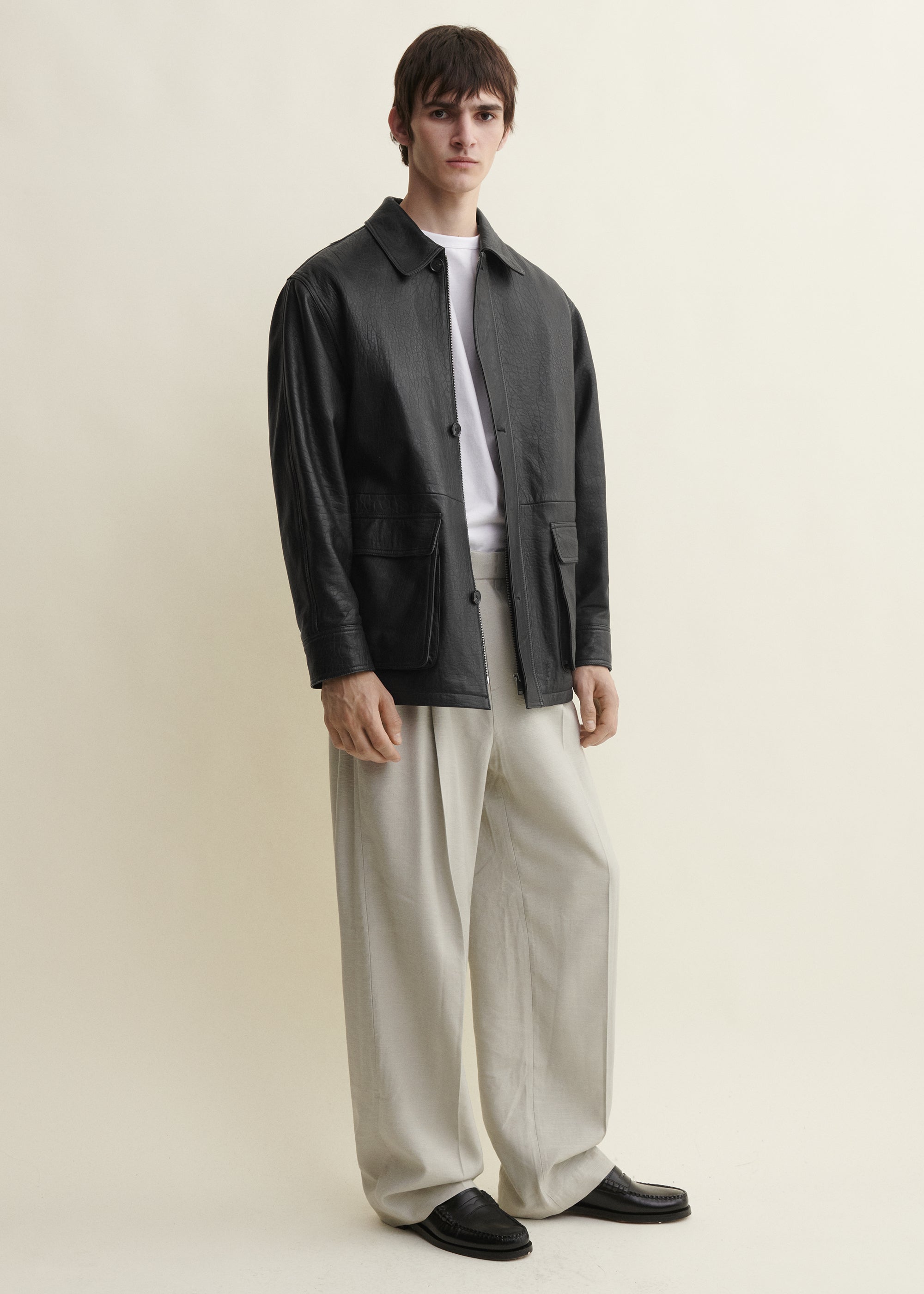 MAVIS | Leather jacket | Black