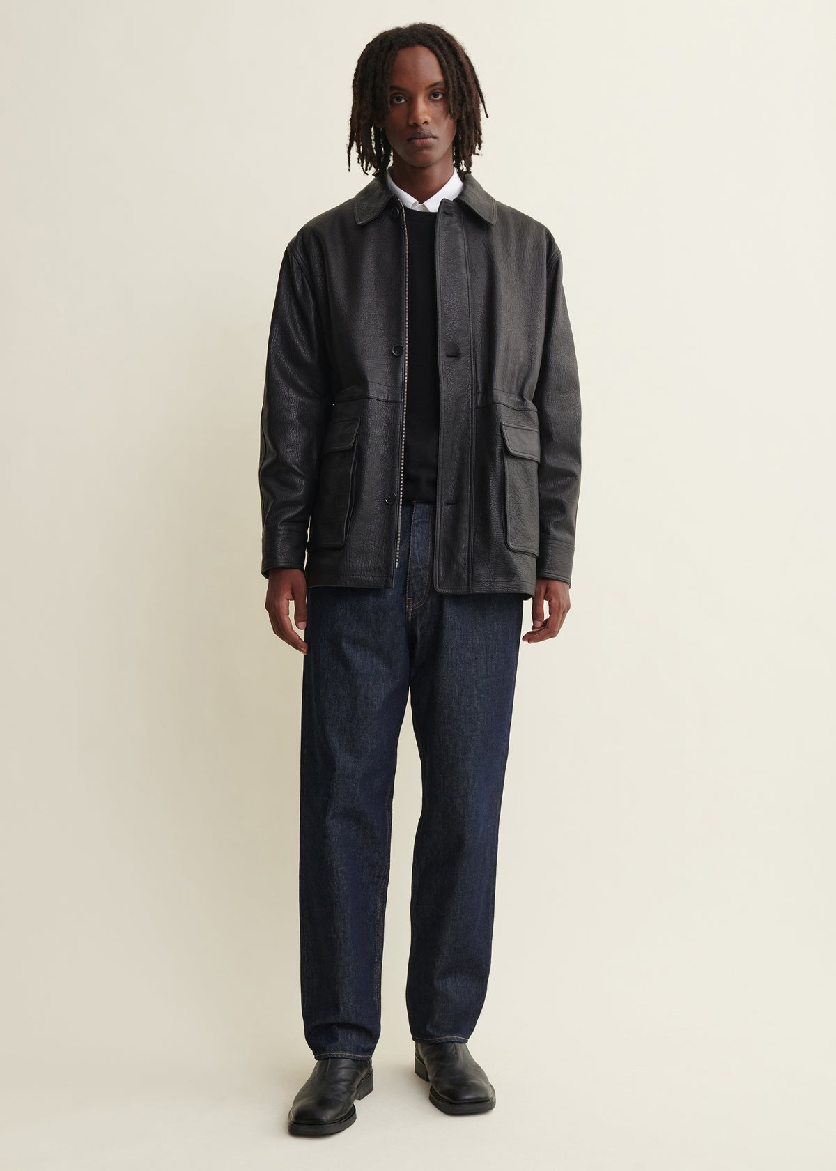 MAVIS | Leather jacket | Black