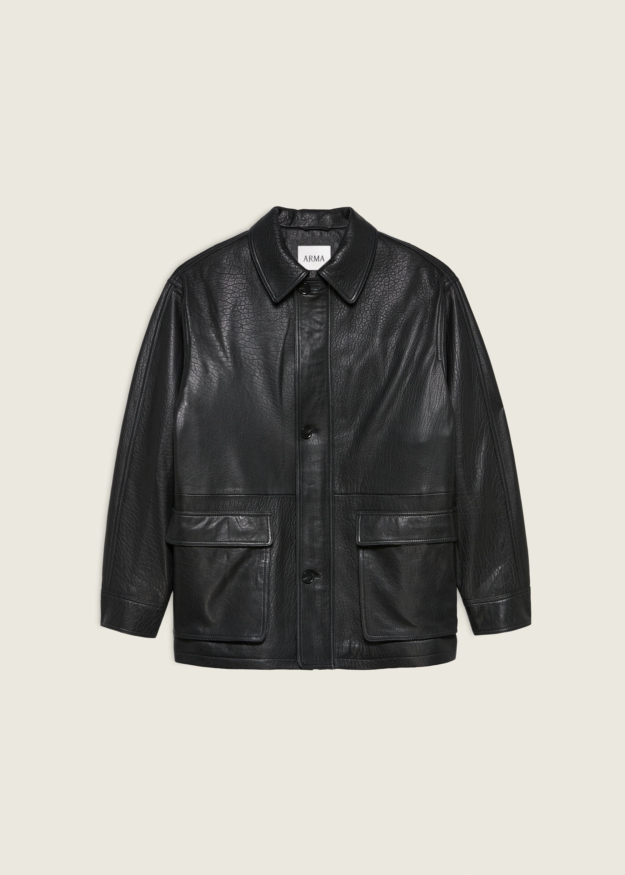 MAVIS | Leather jacket | Black