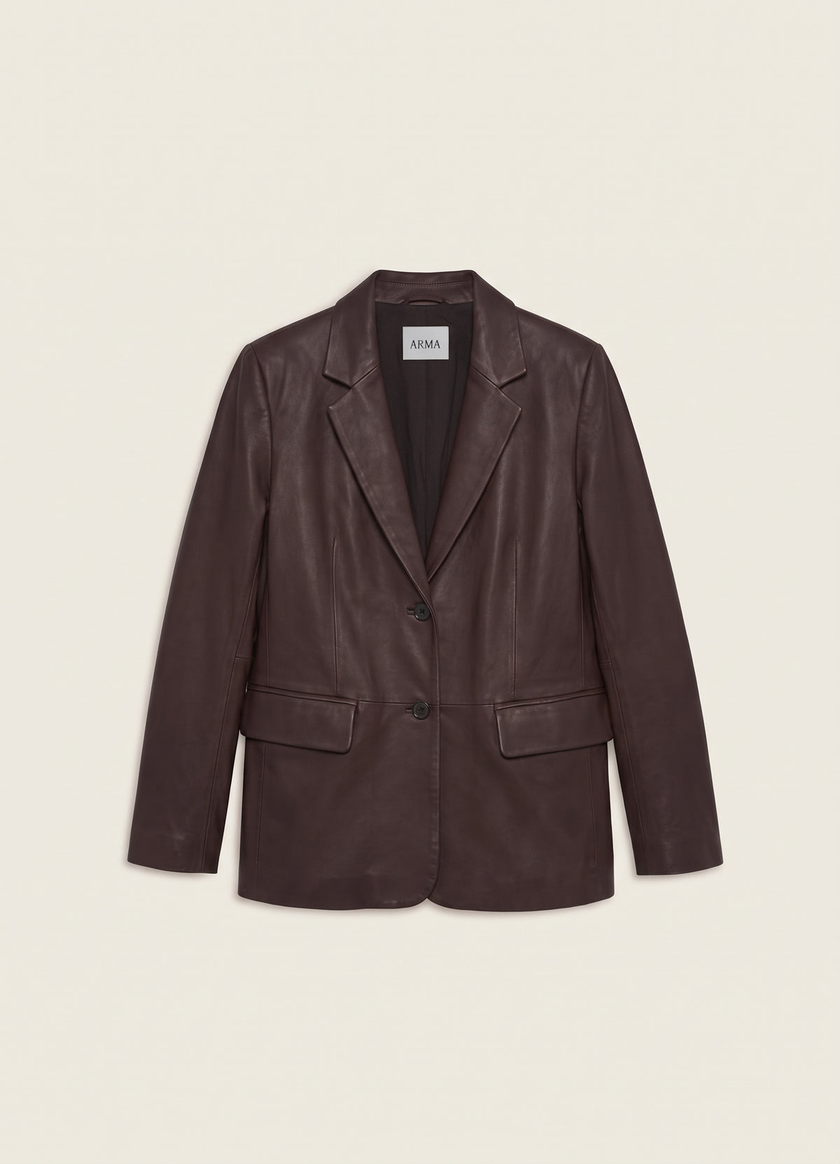 Sema | Lederblazer | Mud Brown