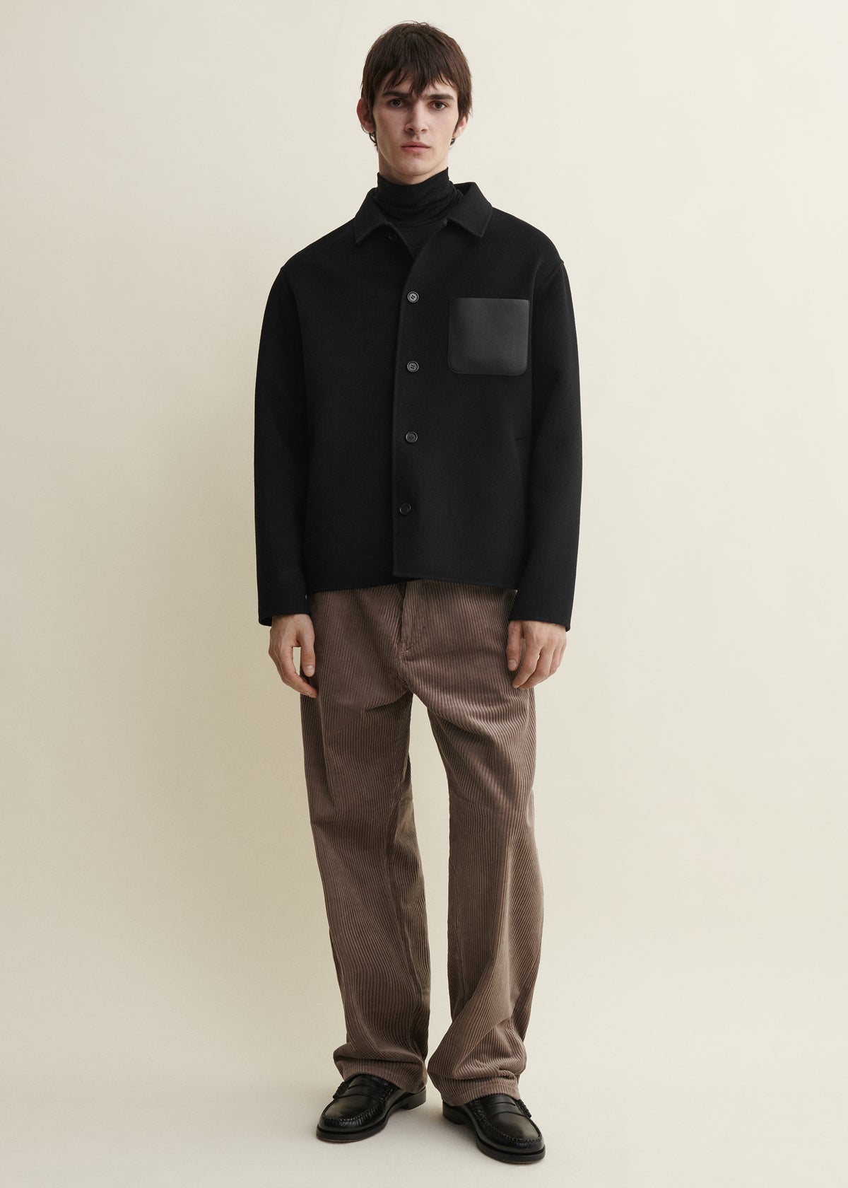 Navid | Wool Shirt | Black