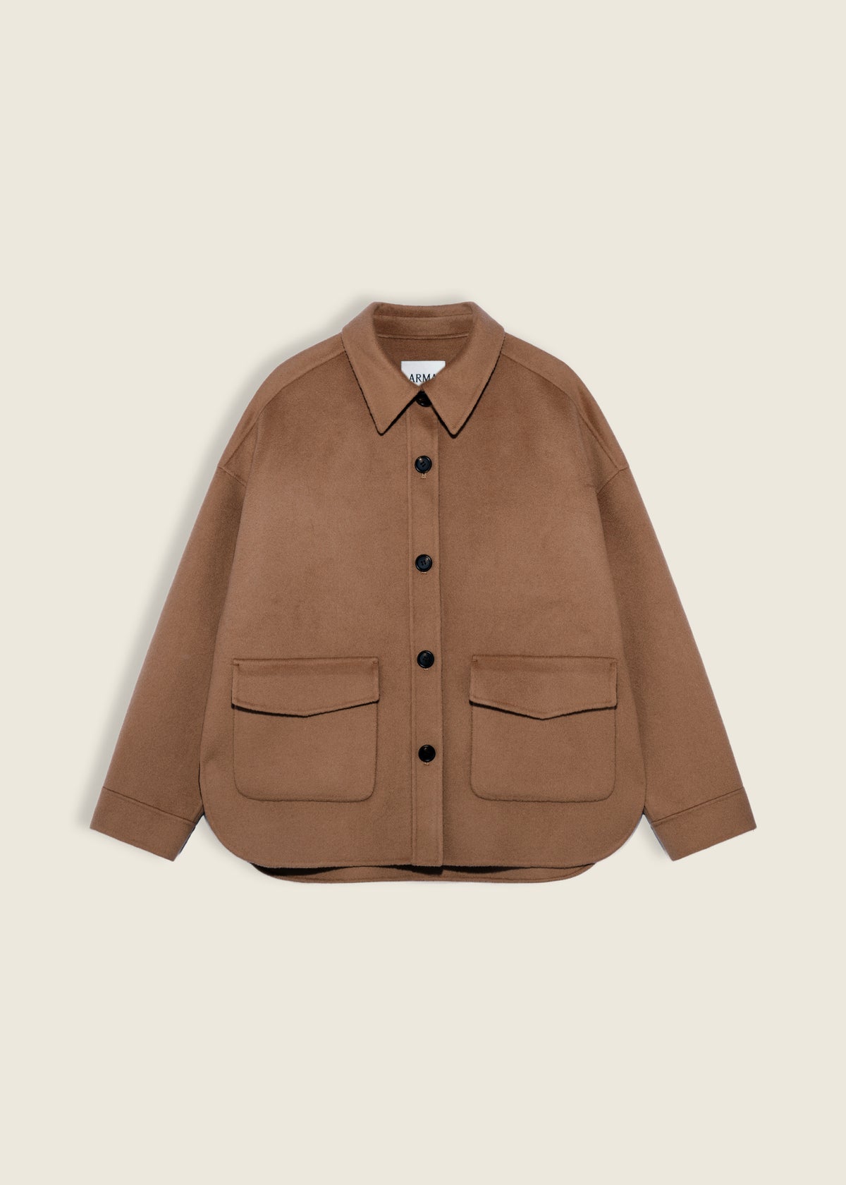 Gia | Wollmantel | Dark Beige