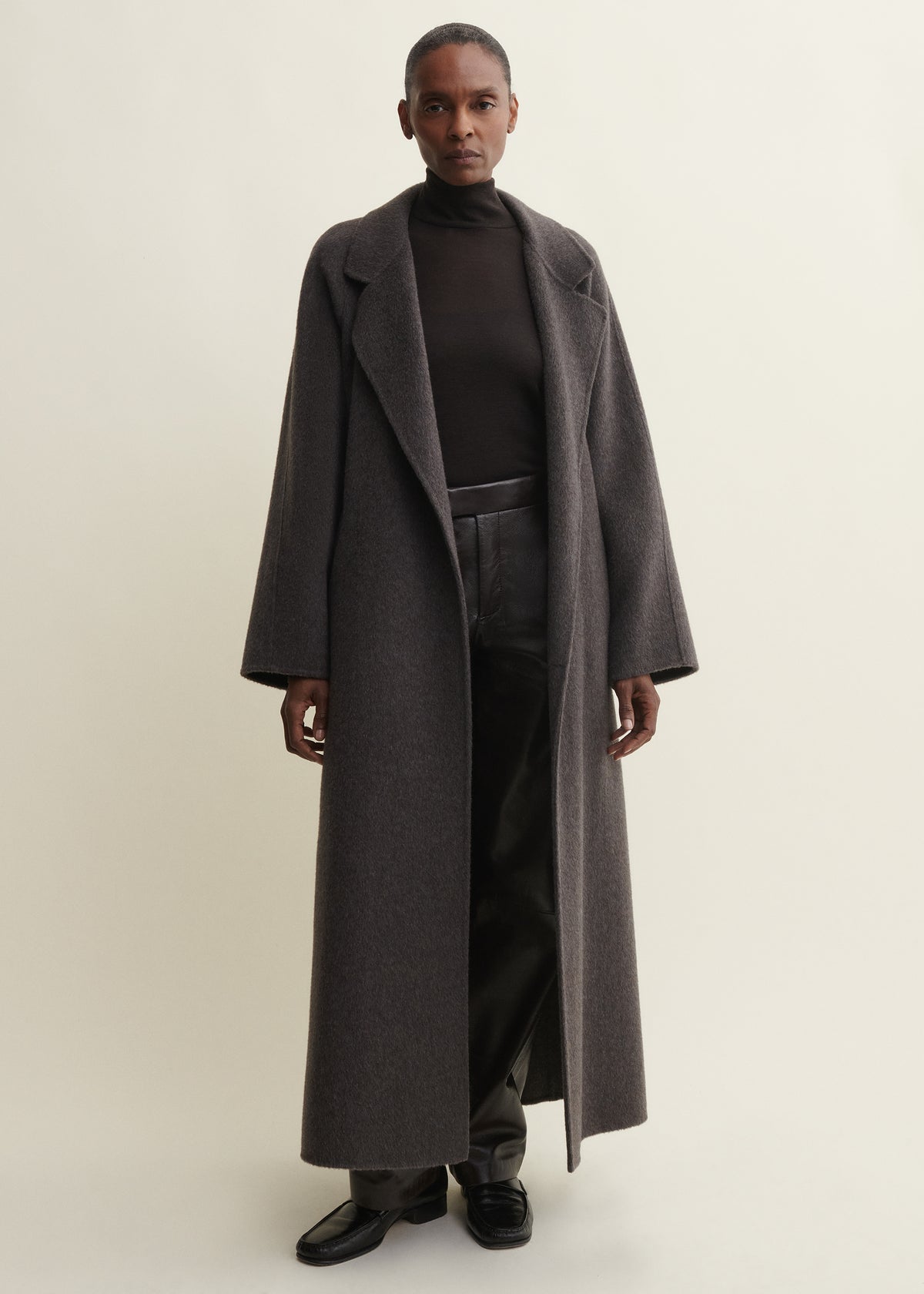 NOUK | Wollmantel | Warm Grey