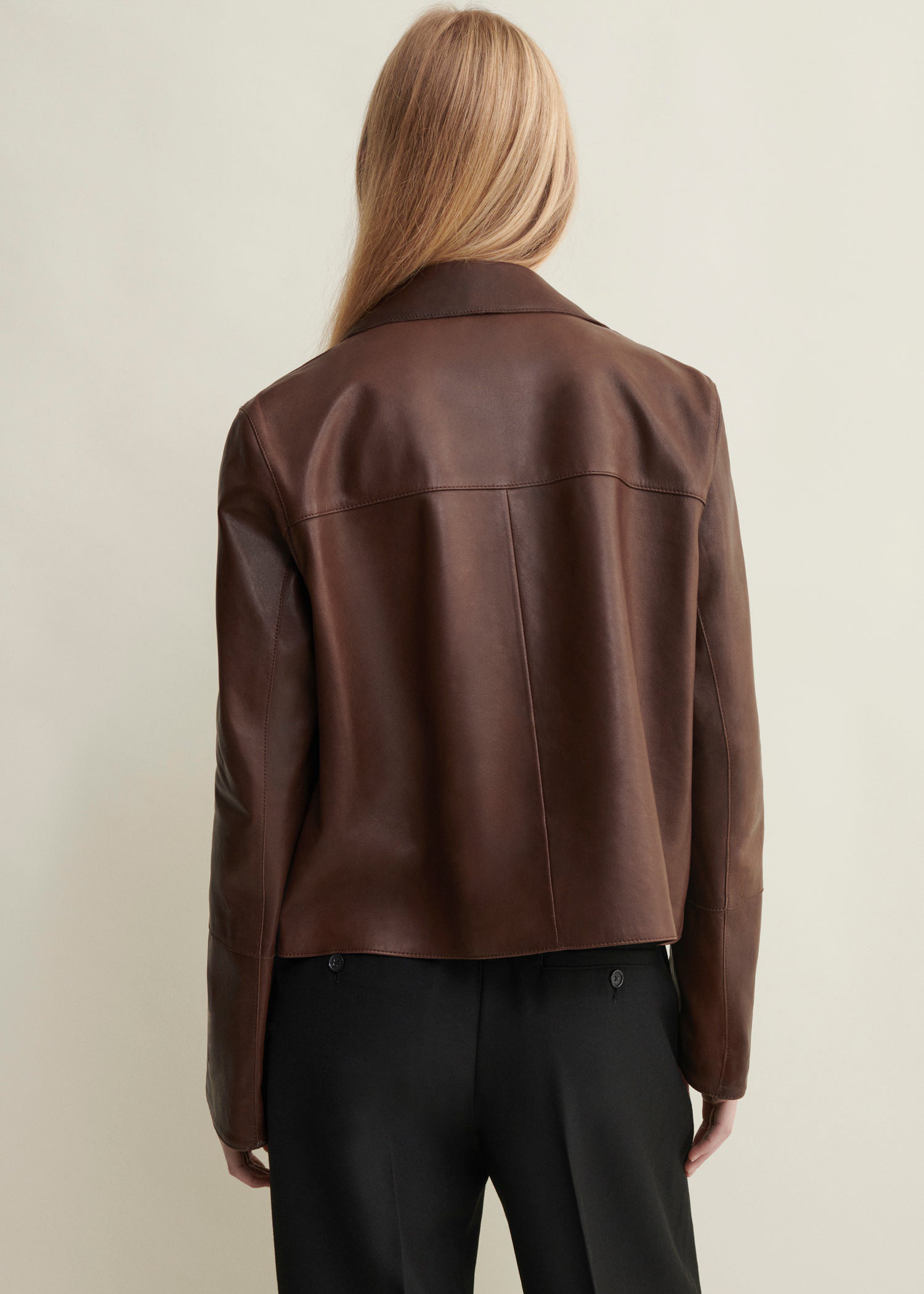 FEM | Vintage Leather Jacket | Mud Brown