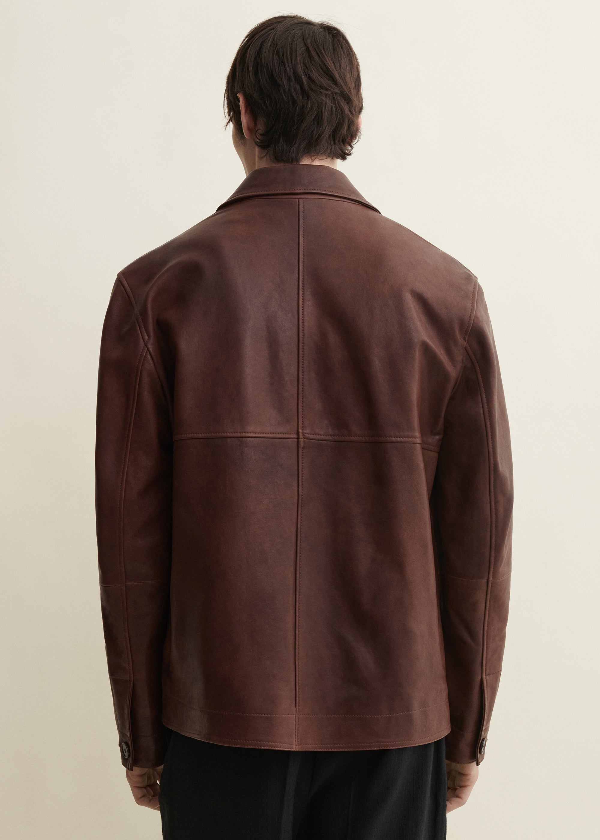 STEEP | Leather Jacket | Whiskey