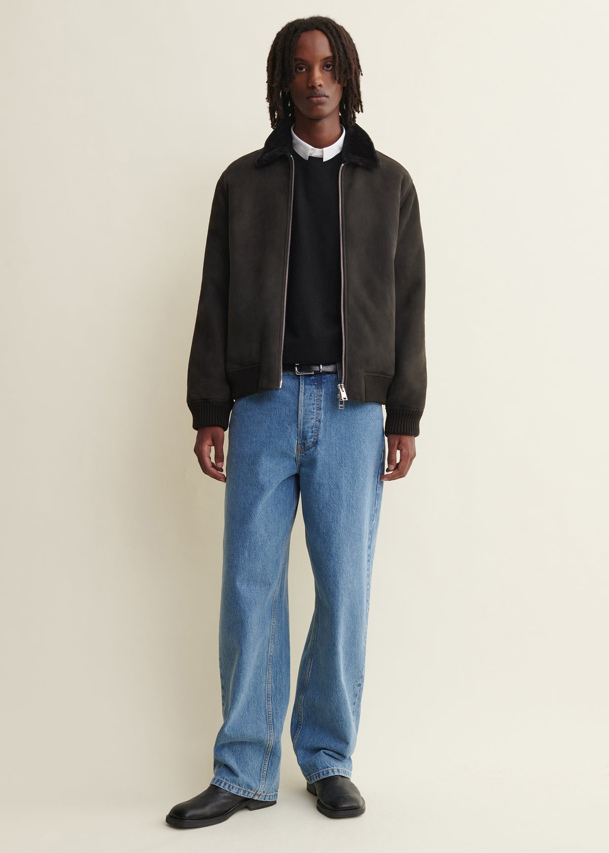 Ugo | Shearling Jacket | Iron