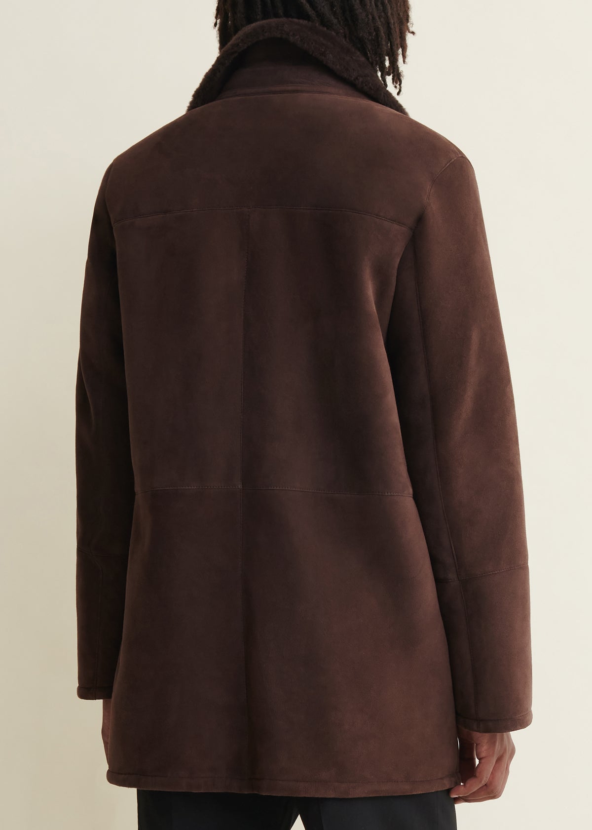 Bohdan | Shearling Coat | Mud Brown