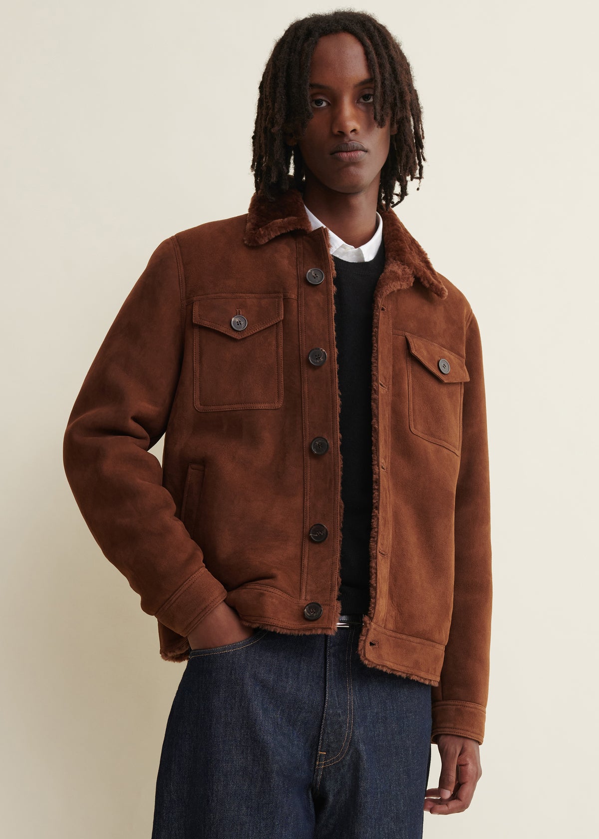 Pietro | Shearling Jacket | Acorn