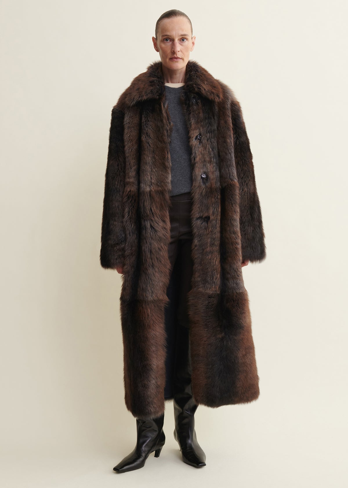 VERENA | Shearling Coat | Night