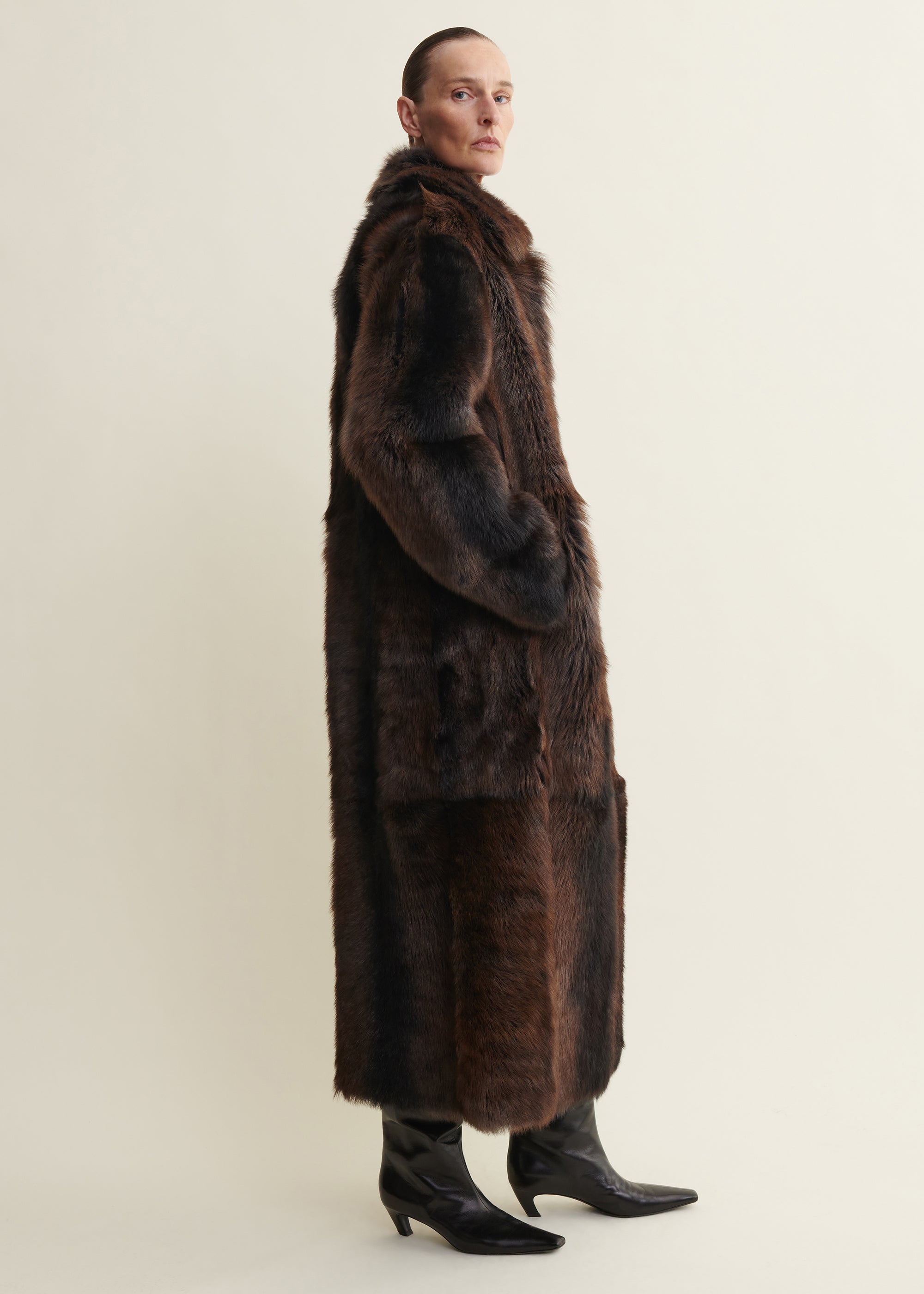VERENA | Shearling Coat | Night