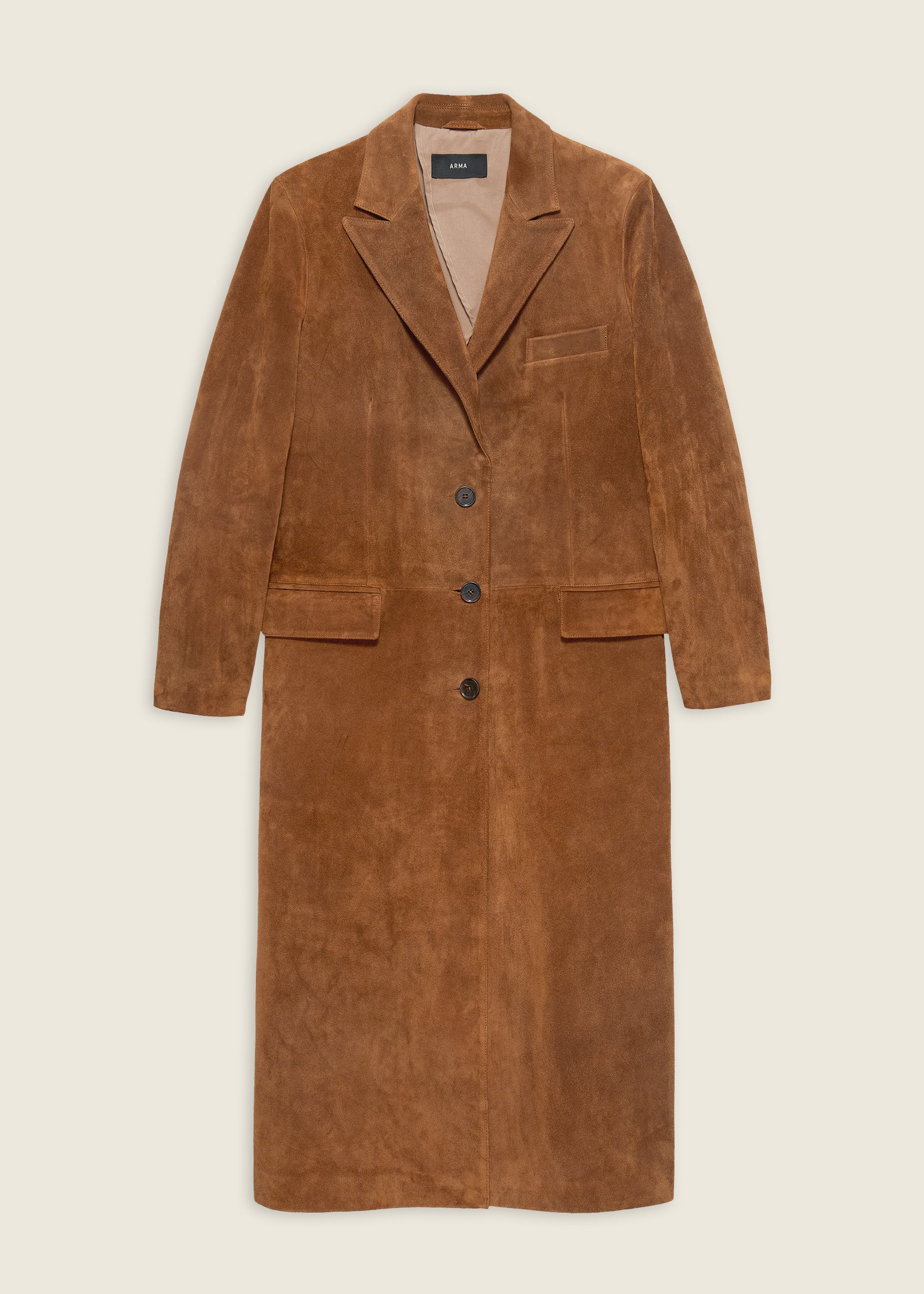 ALISSA | Gritty Suede Long Coat