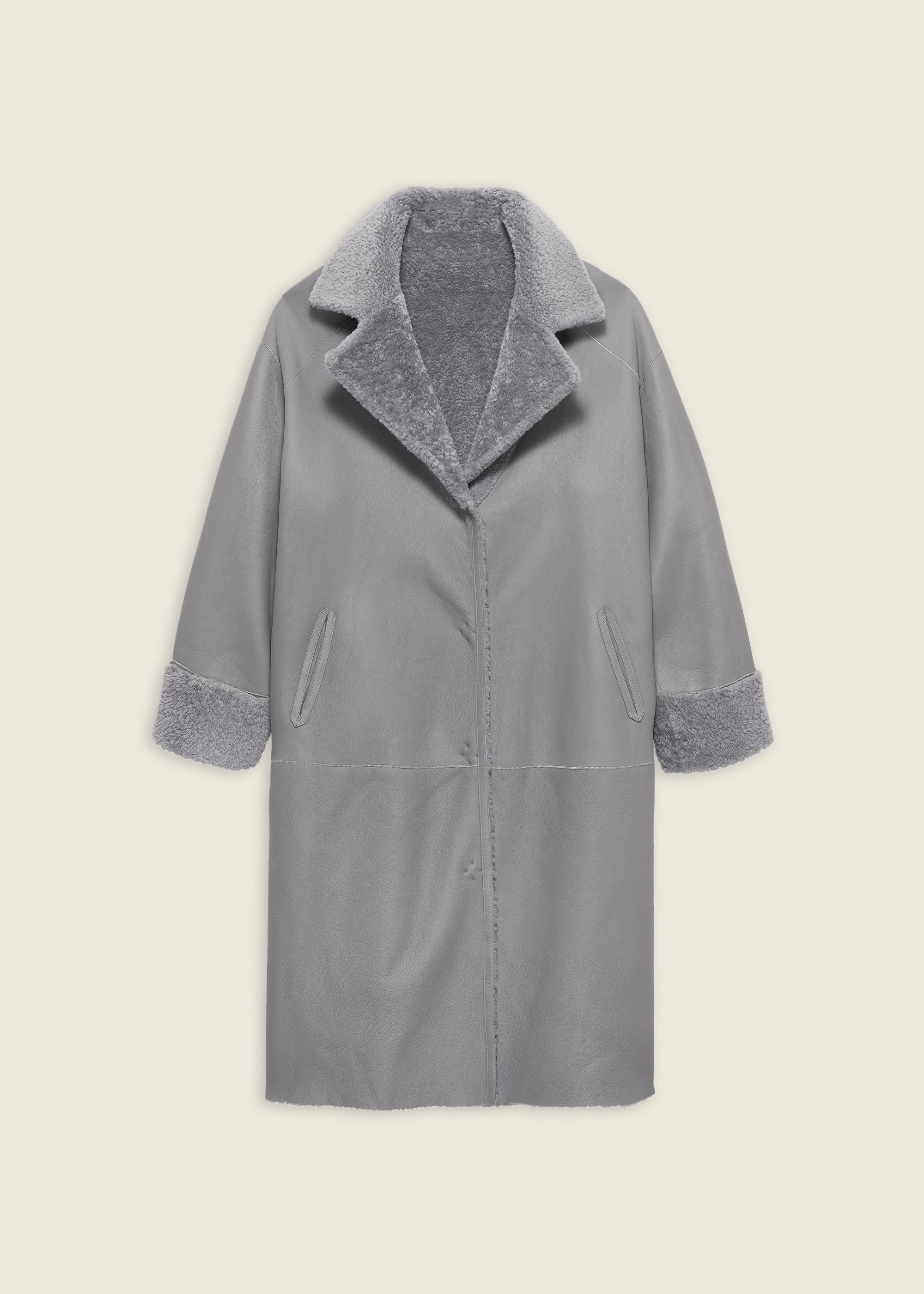 DELFINA | Shearling Coat