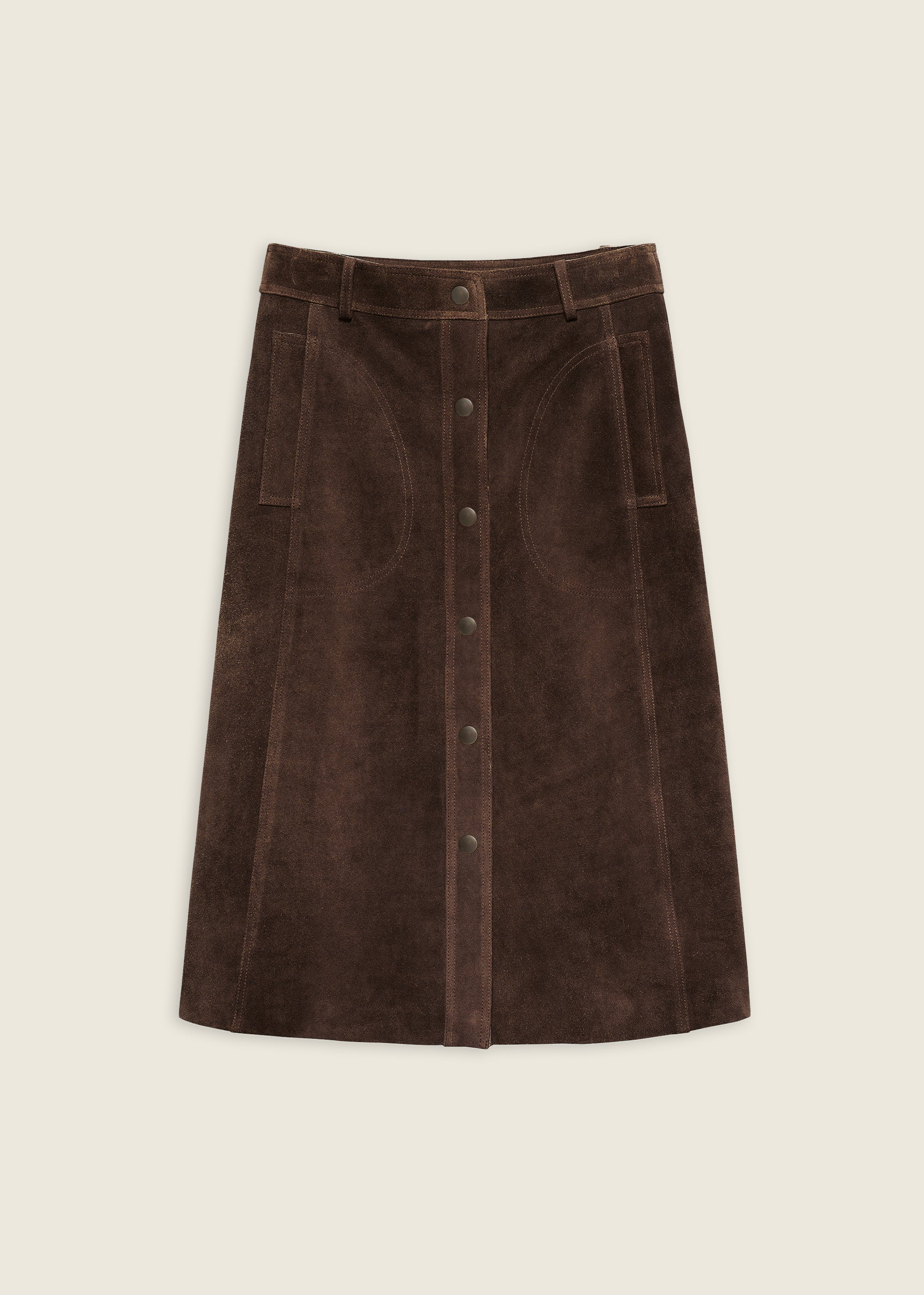 ELEN | Gritty Suede Skirt