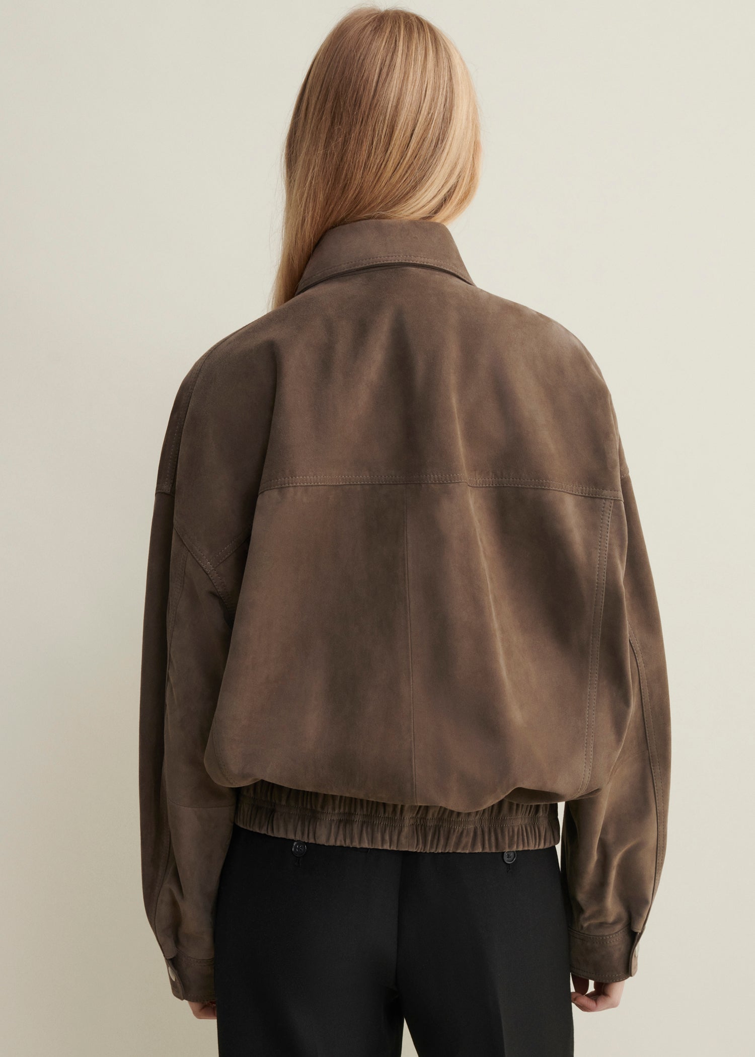 FREDERICA | Suede Bomber Jacket