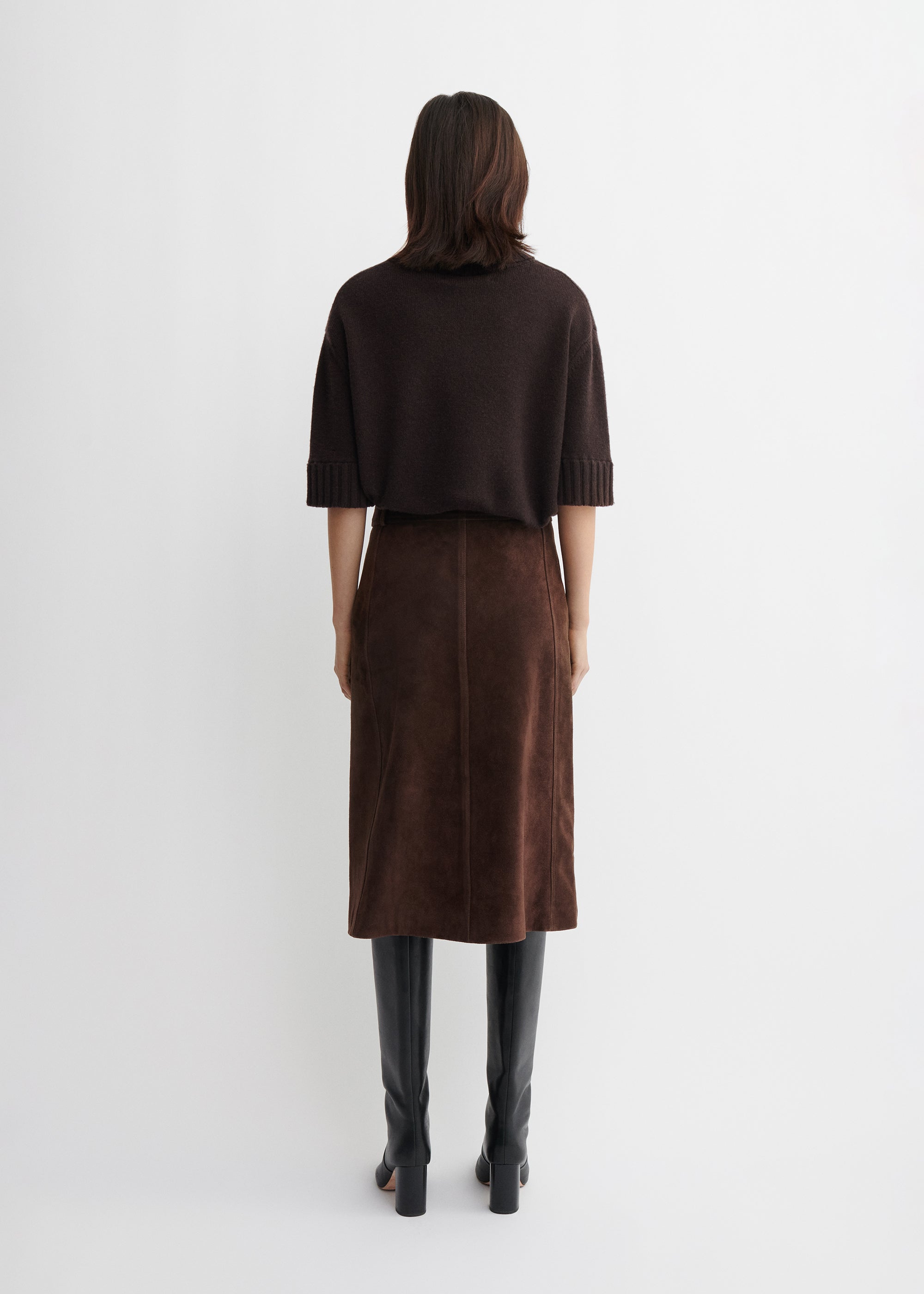 ELEN | Gritty Suede Skirt