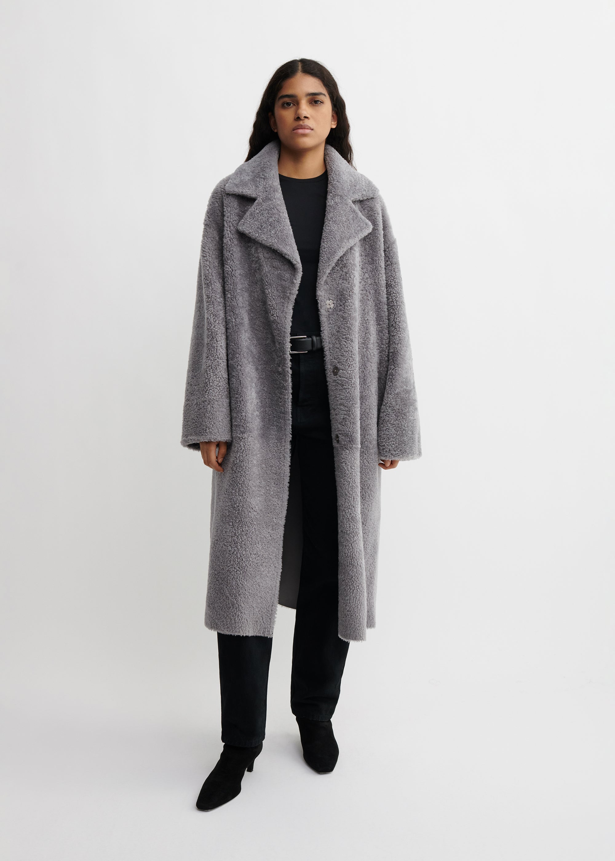 DELFINA | Shearling Coat