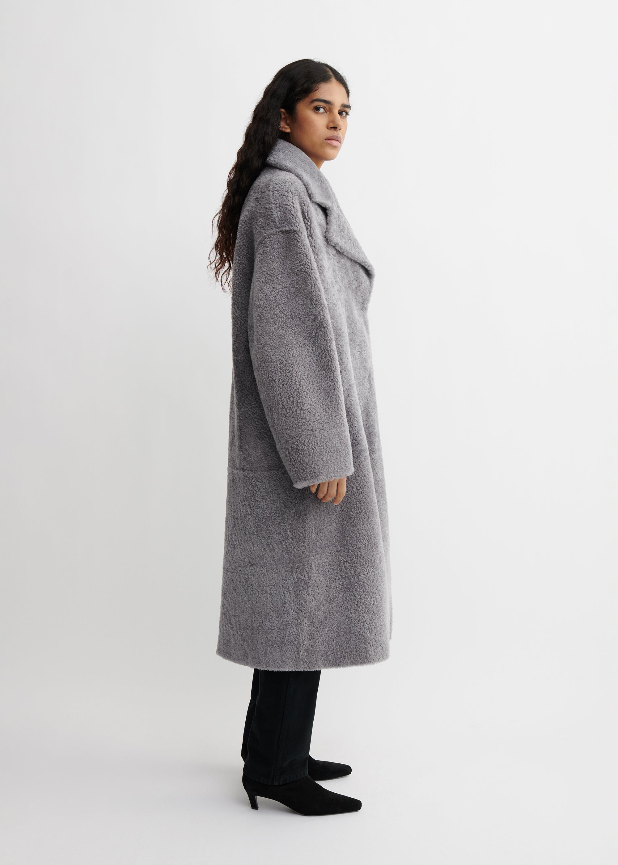 DELFINA | Shearling Coat
